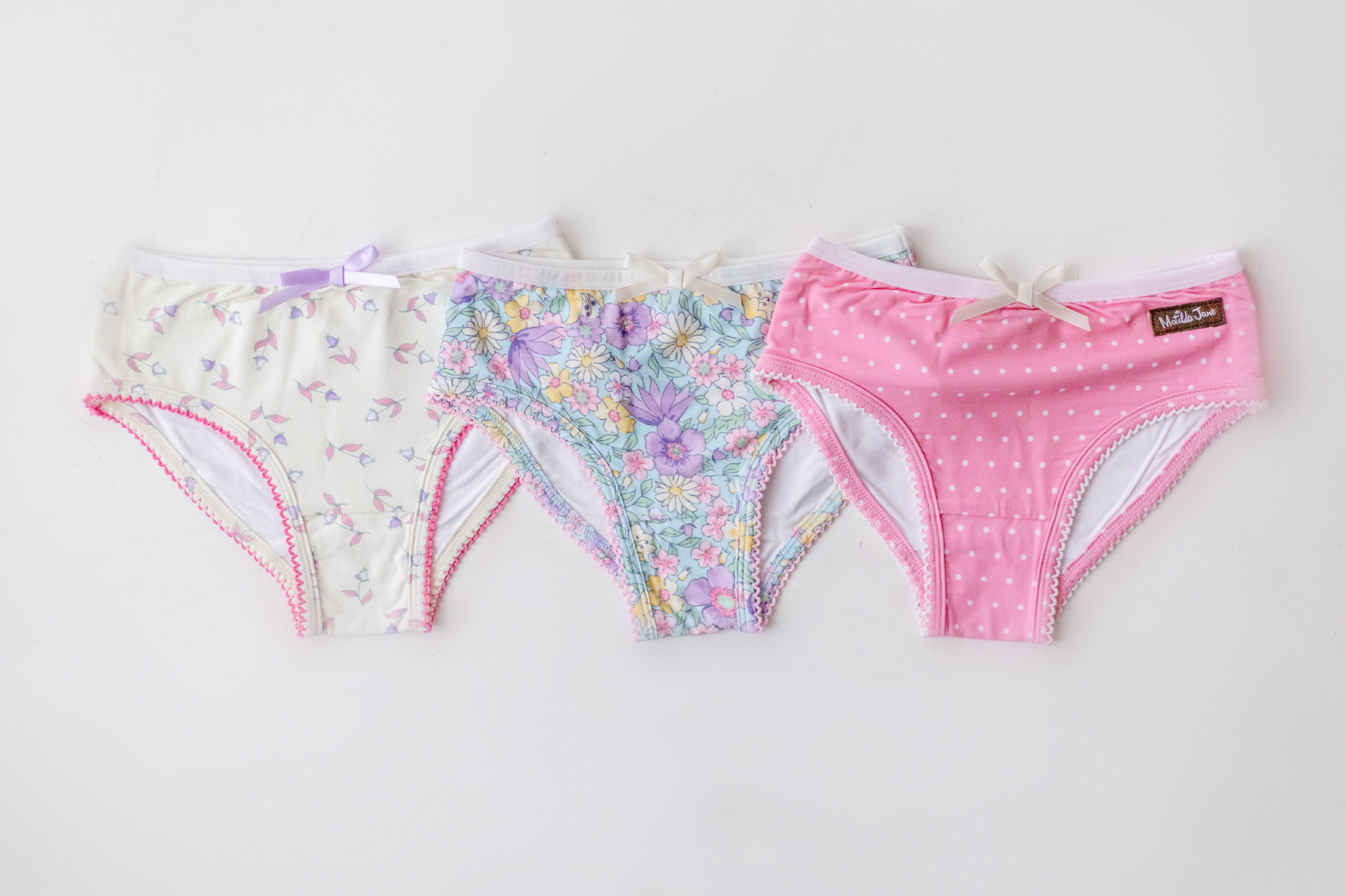 Girls Bikini Brief Underwear | Spring Fling (Set of 3)