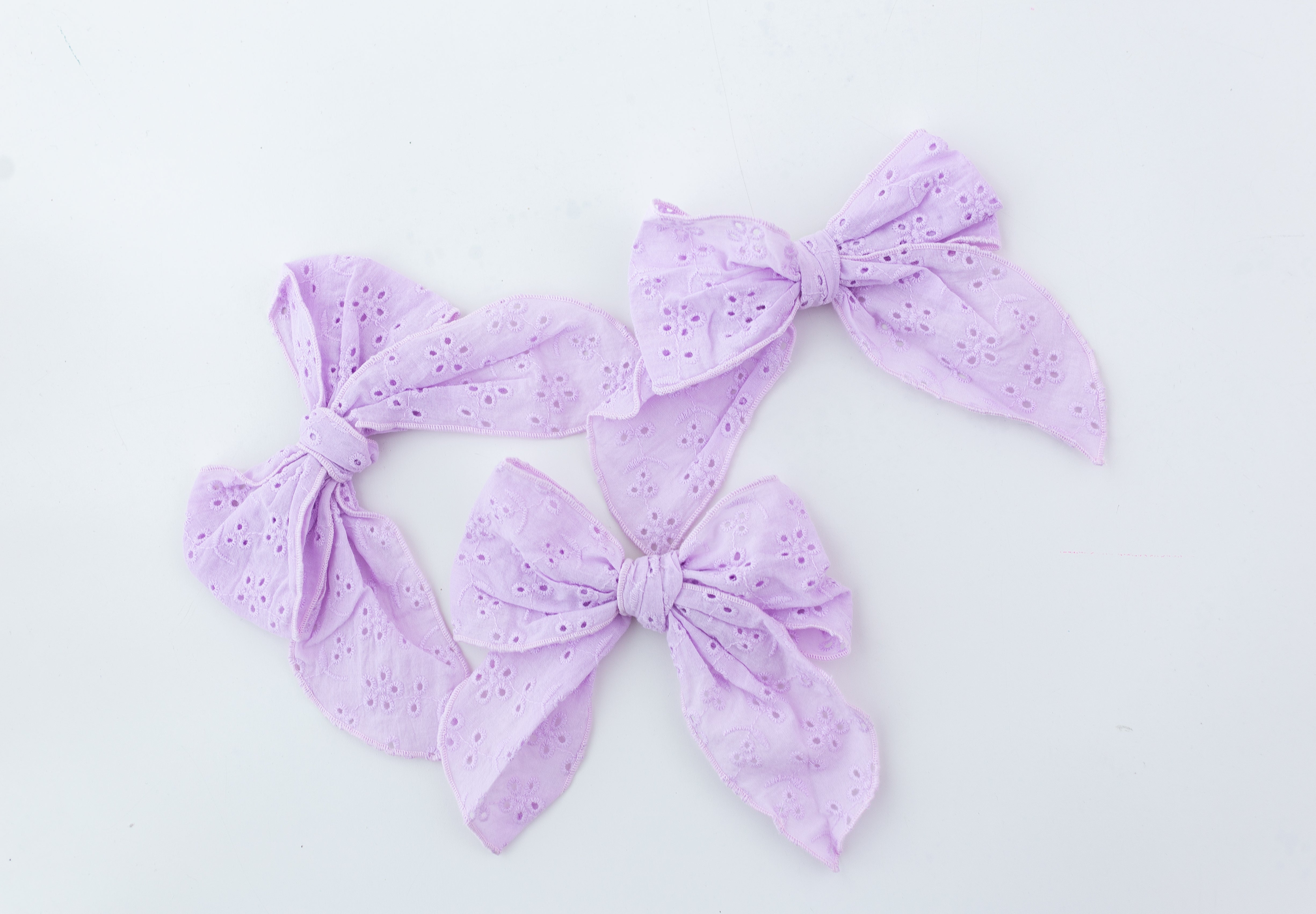 Whimsy Wisteria Eyelet Hair Bow