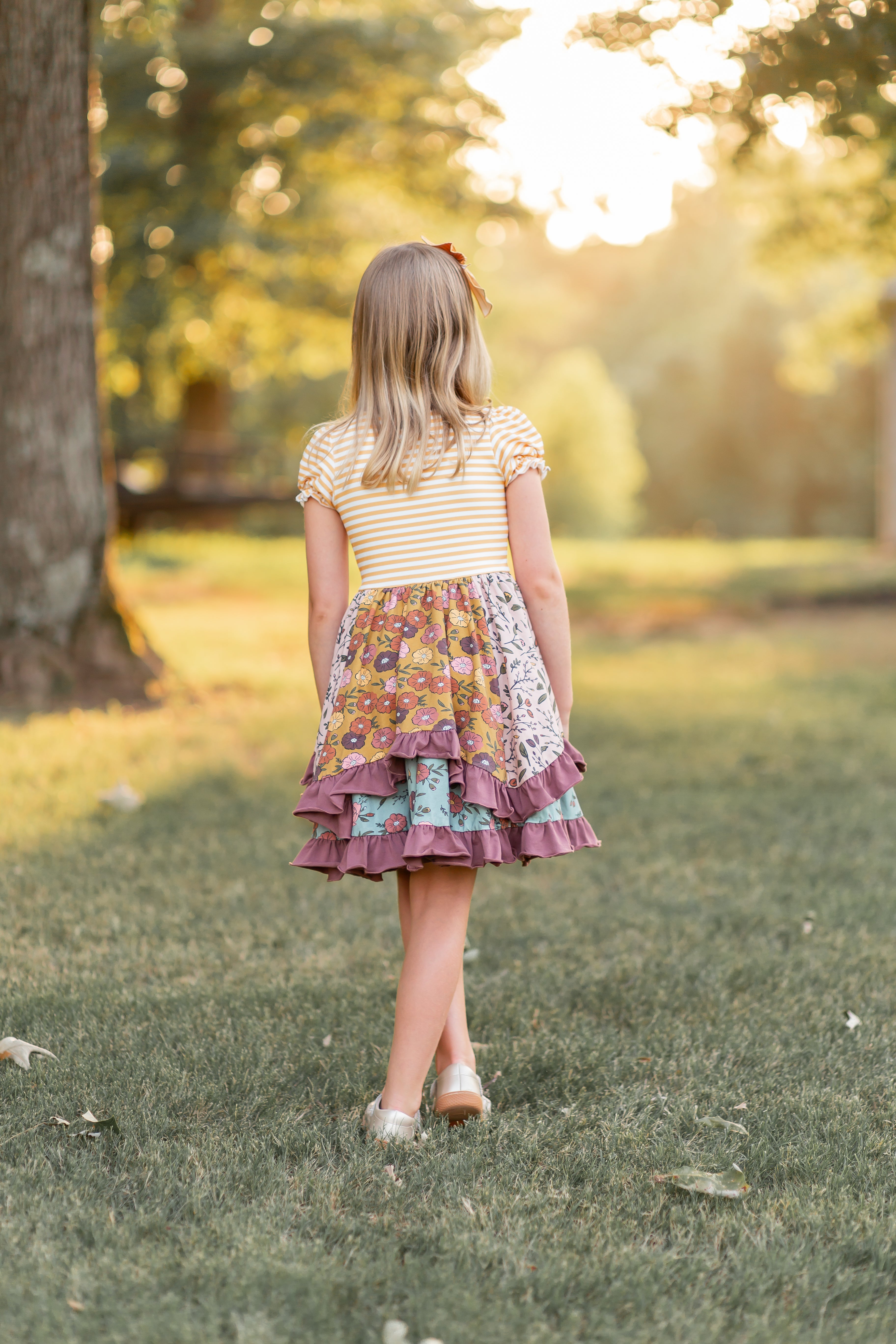 Mulberry Mocha Panel Dress