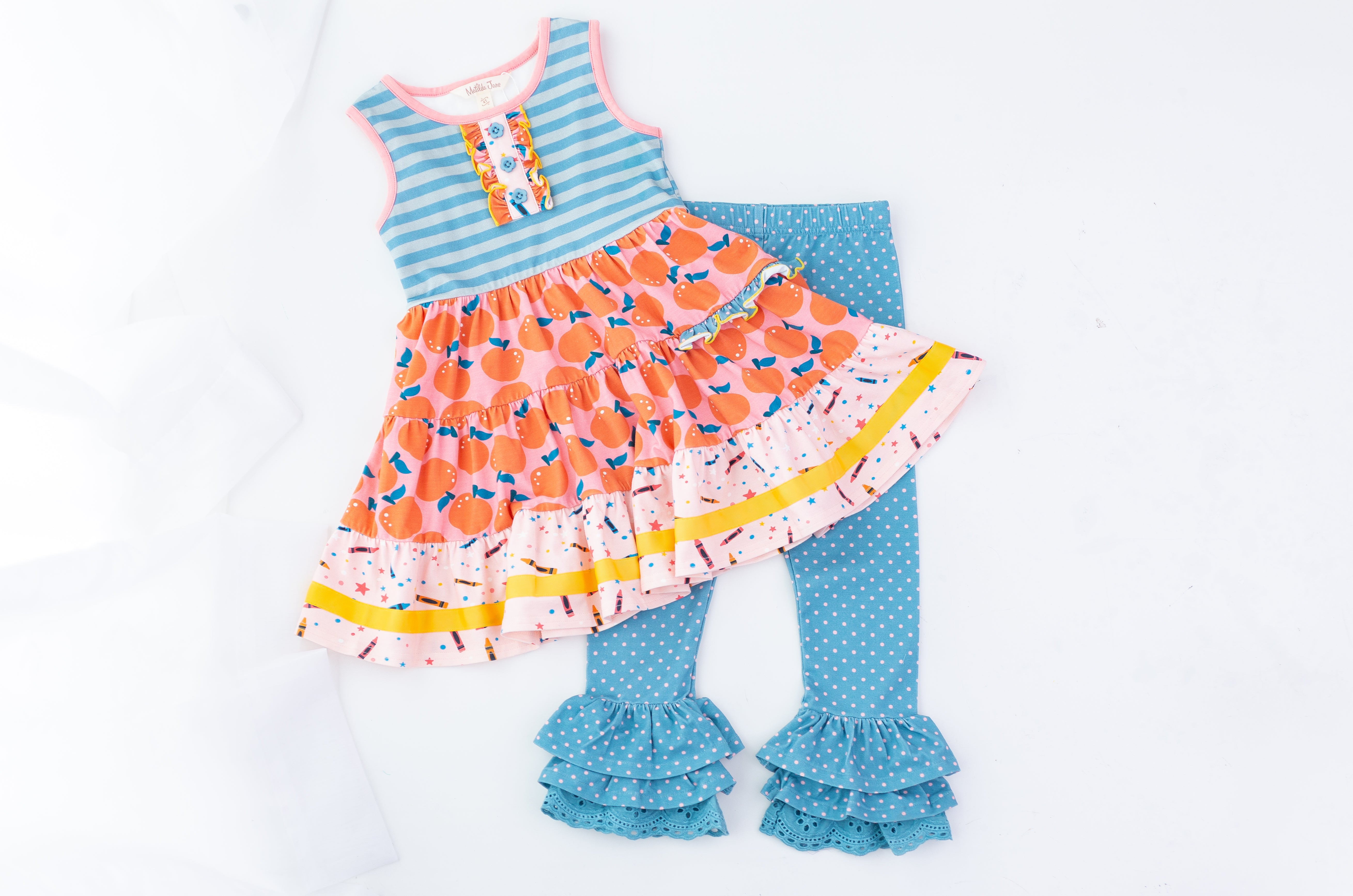 Apple of My Eye Button Dress (Pre-Order)