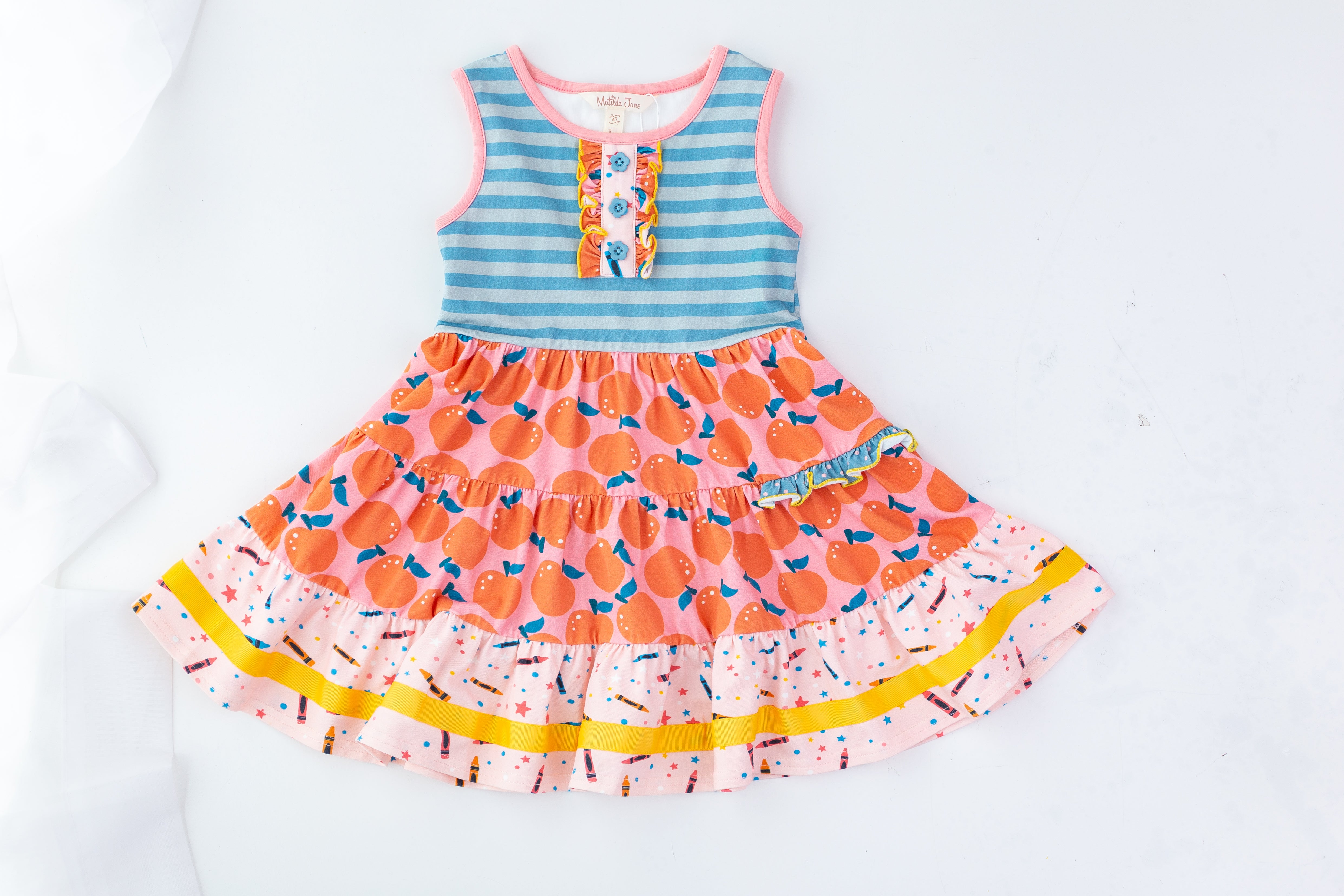 Apple of My Eye Button Dress (Pre-Order)