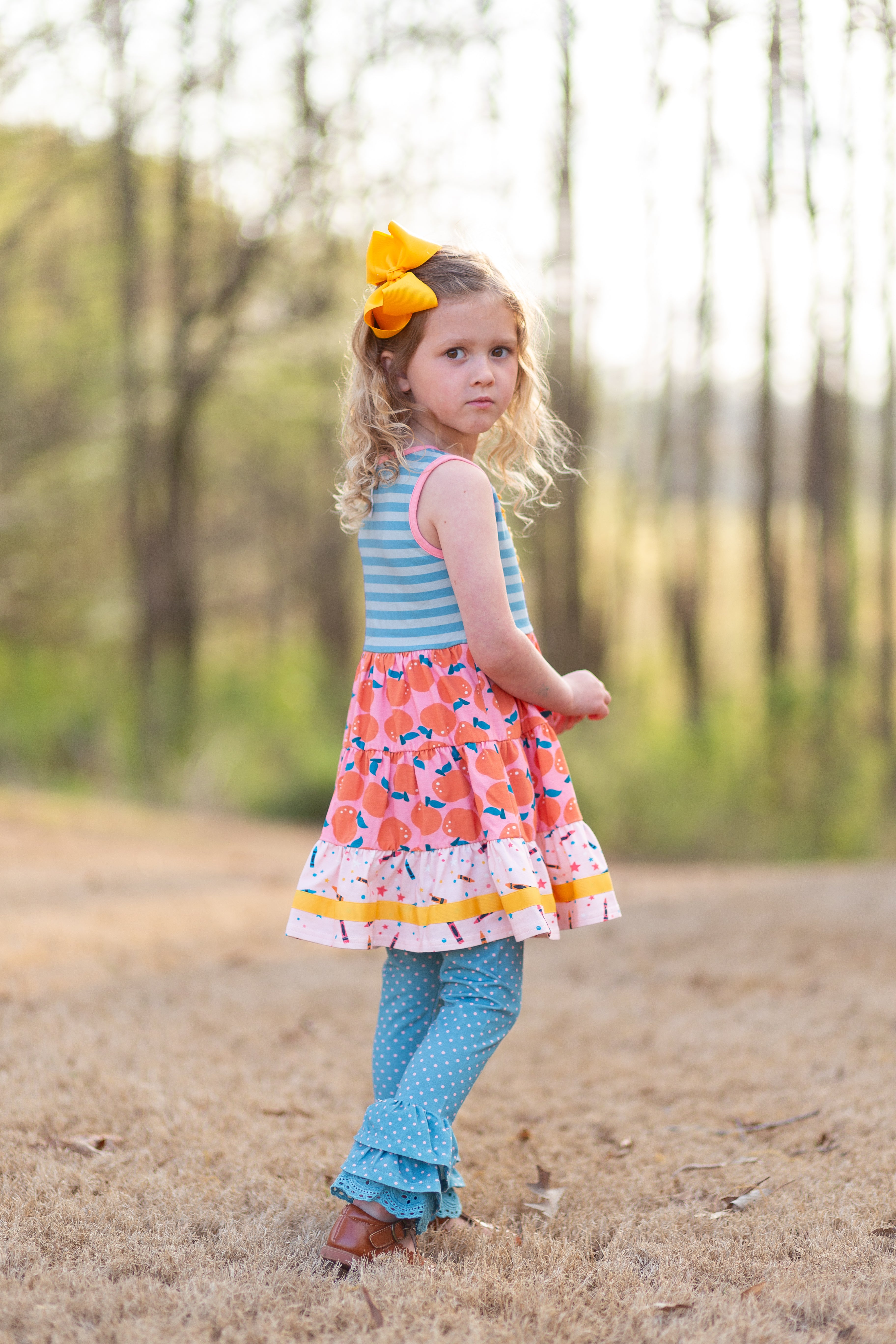 Apple of My Eye Button Dress (Pre-Order)
