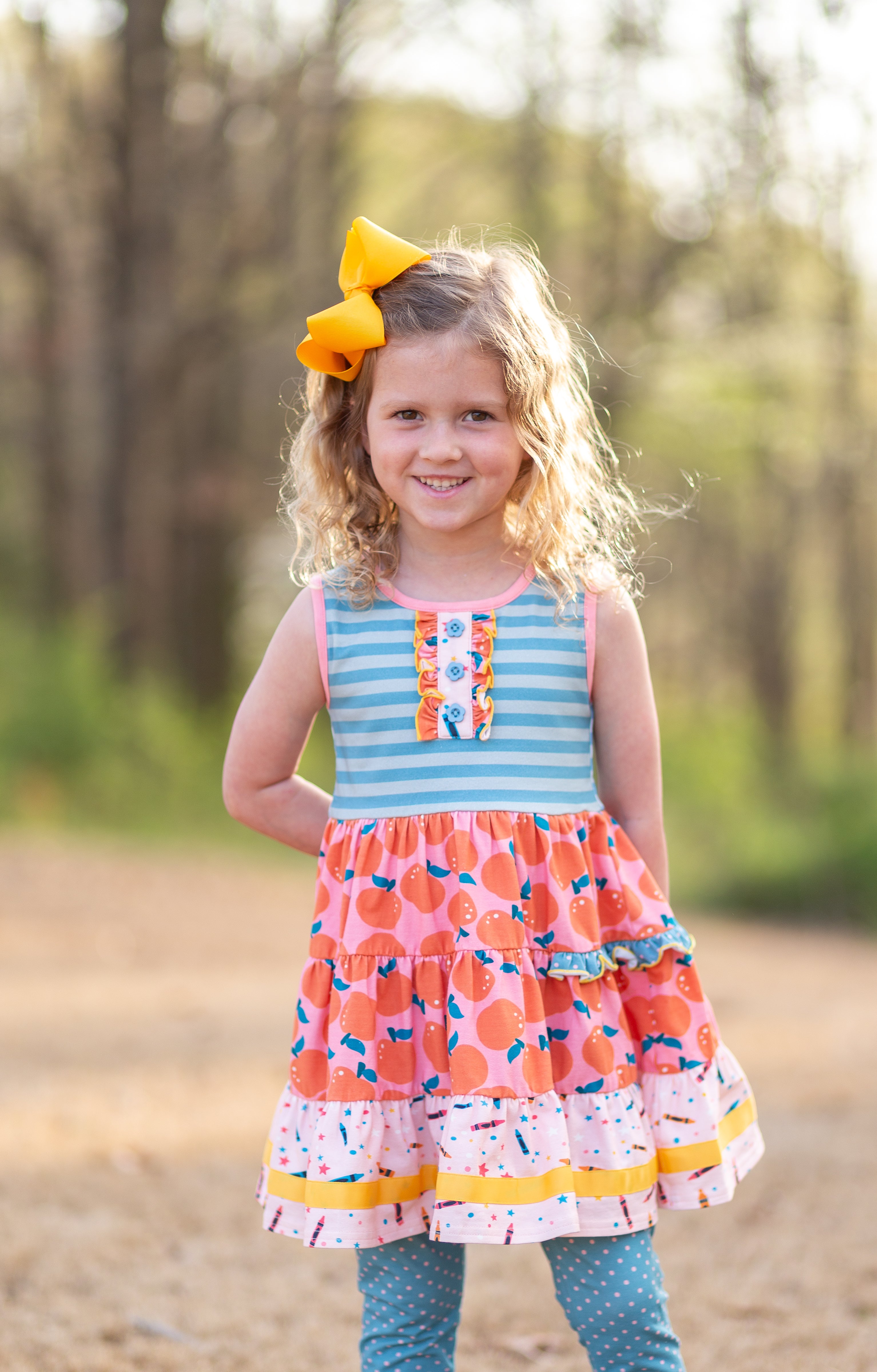 Apple of My Eye Button Dress (Pre-Order)