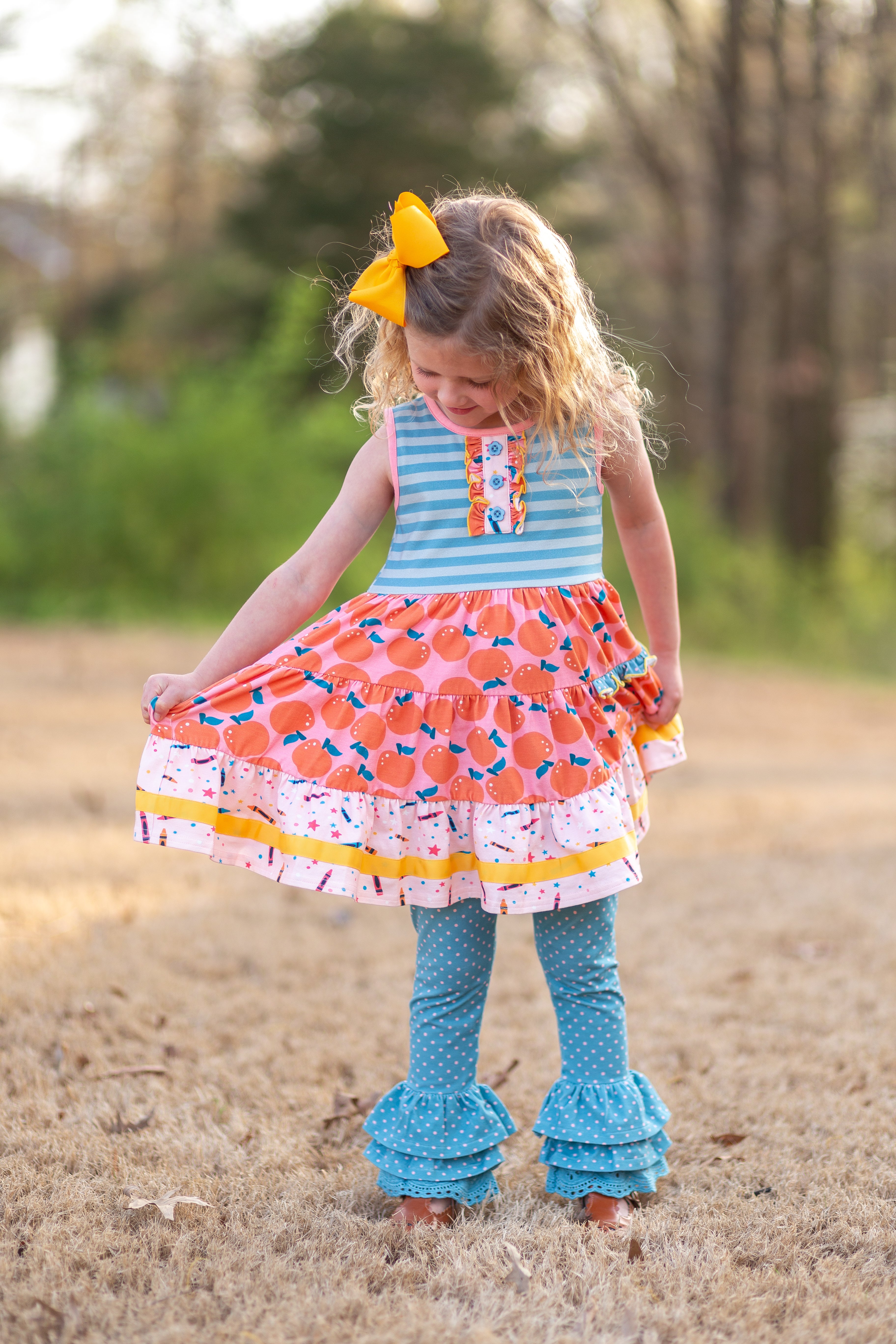 Apple of My Eye Button Dress (Pre-Order)
