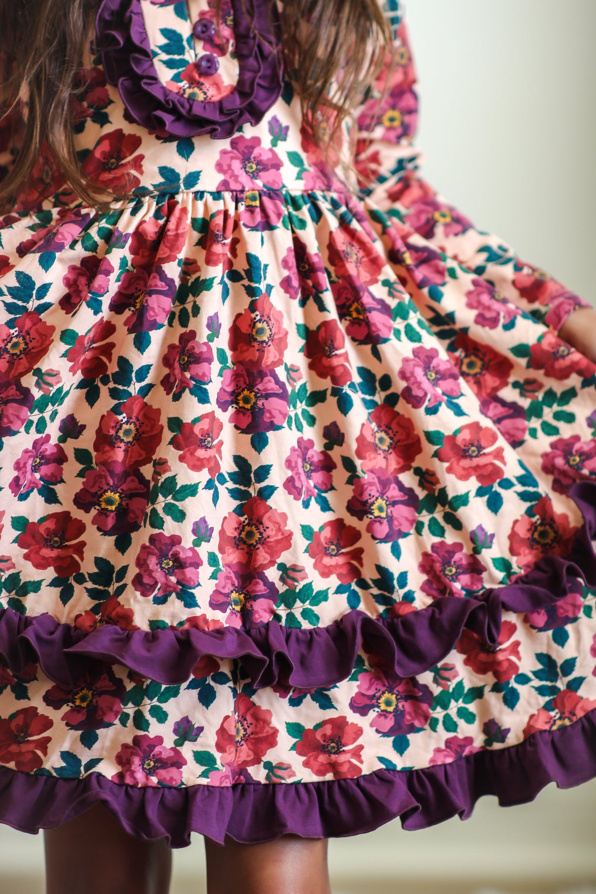 Cranberry Cottage Ruffle Dress (Pre-Order)