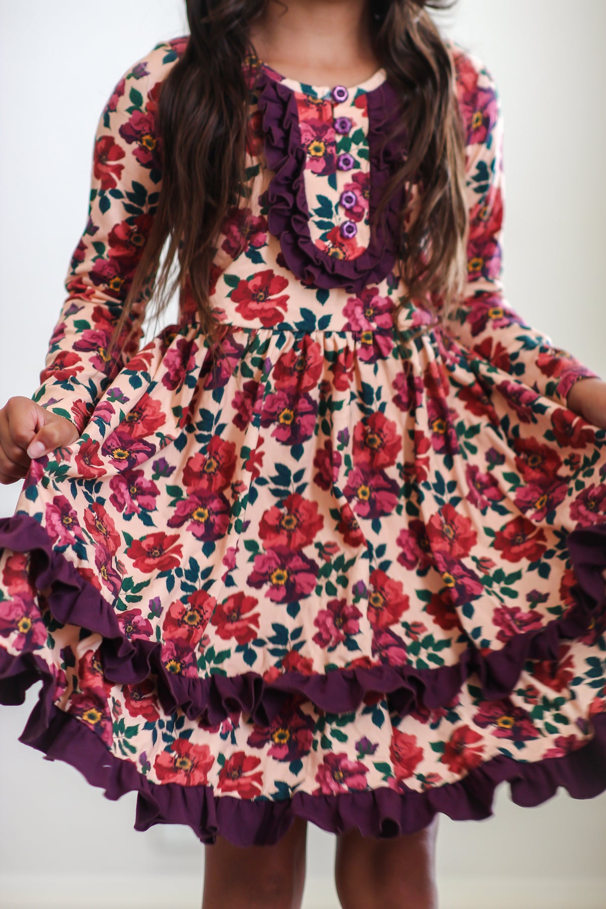 Cranberry Cottage Ruffle Dress (Pre-Order)