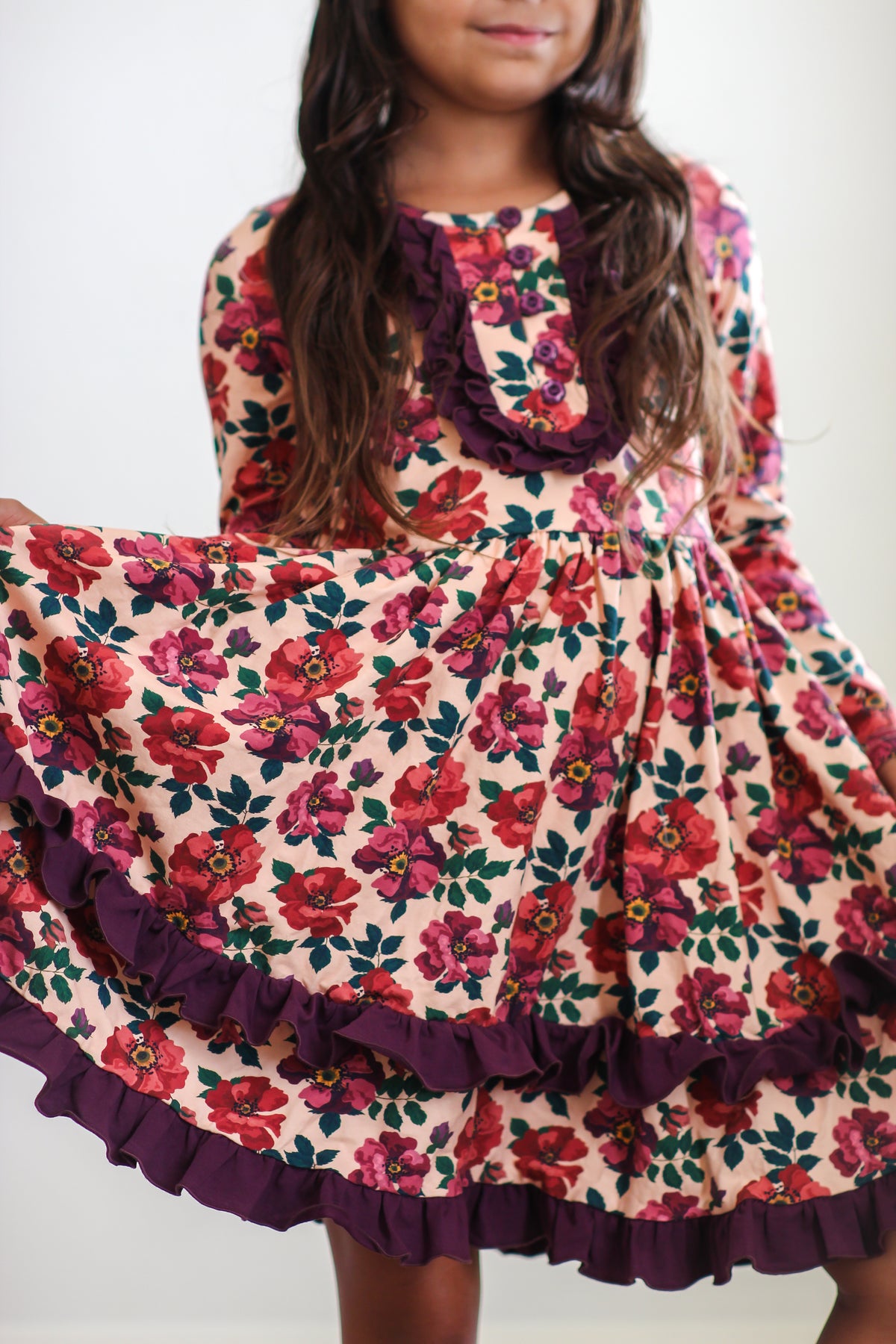 Cranberry Cottage Ruffle Dress (Pre-Order)