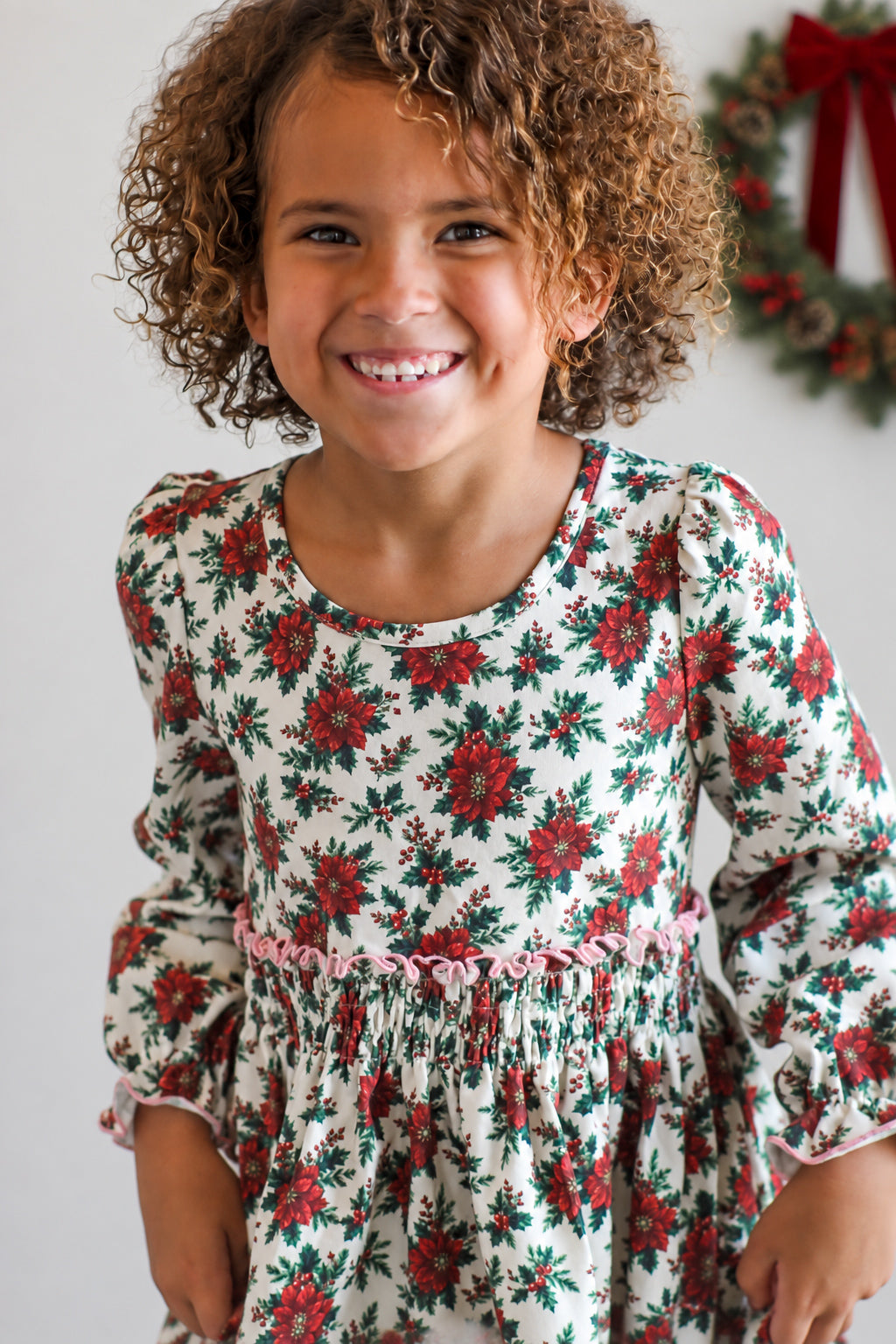 Poinsettia Parlor Lap Dress (Pre-Order)