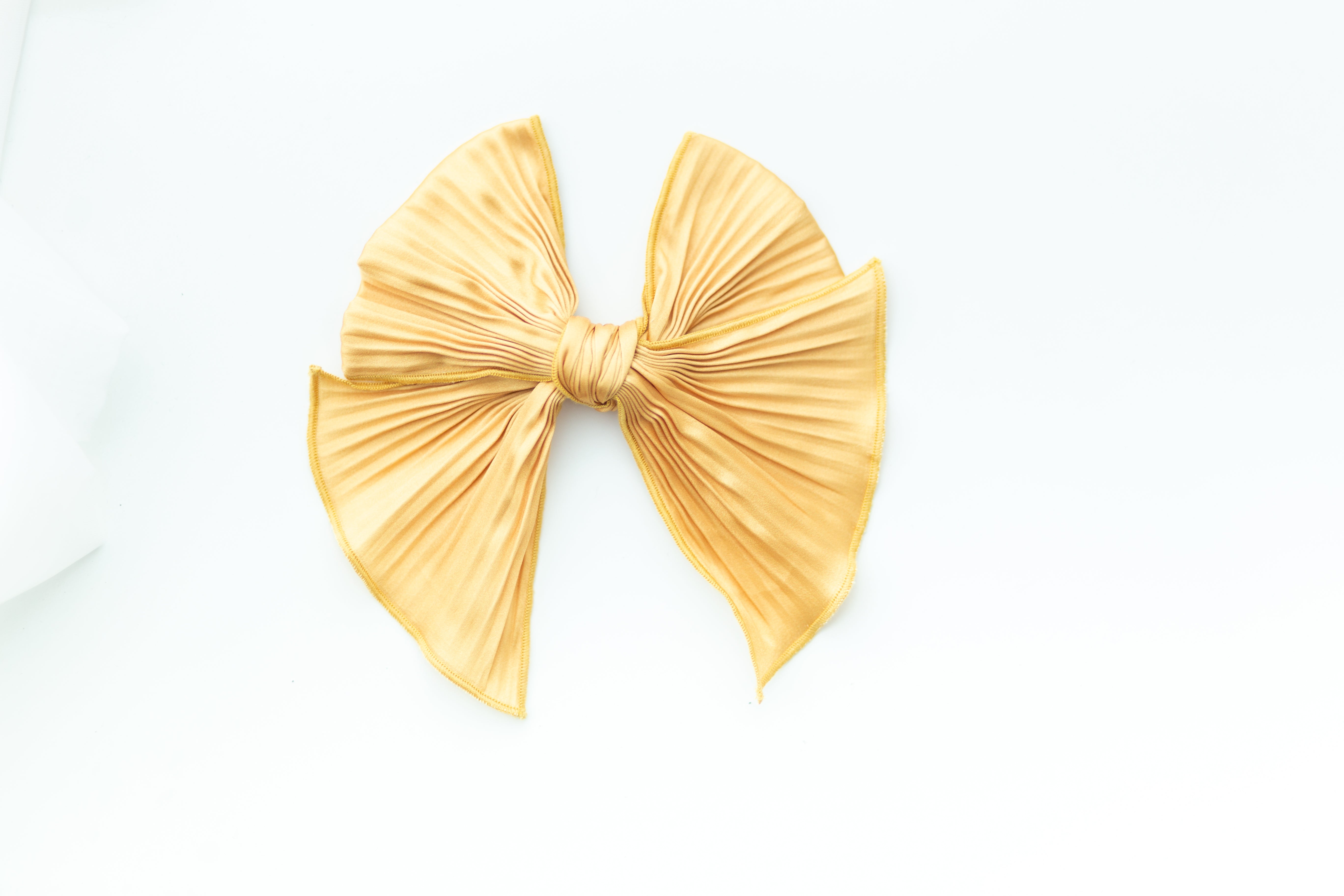 Honey Glow Satin Bow