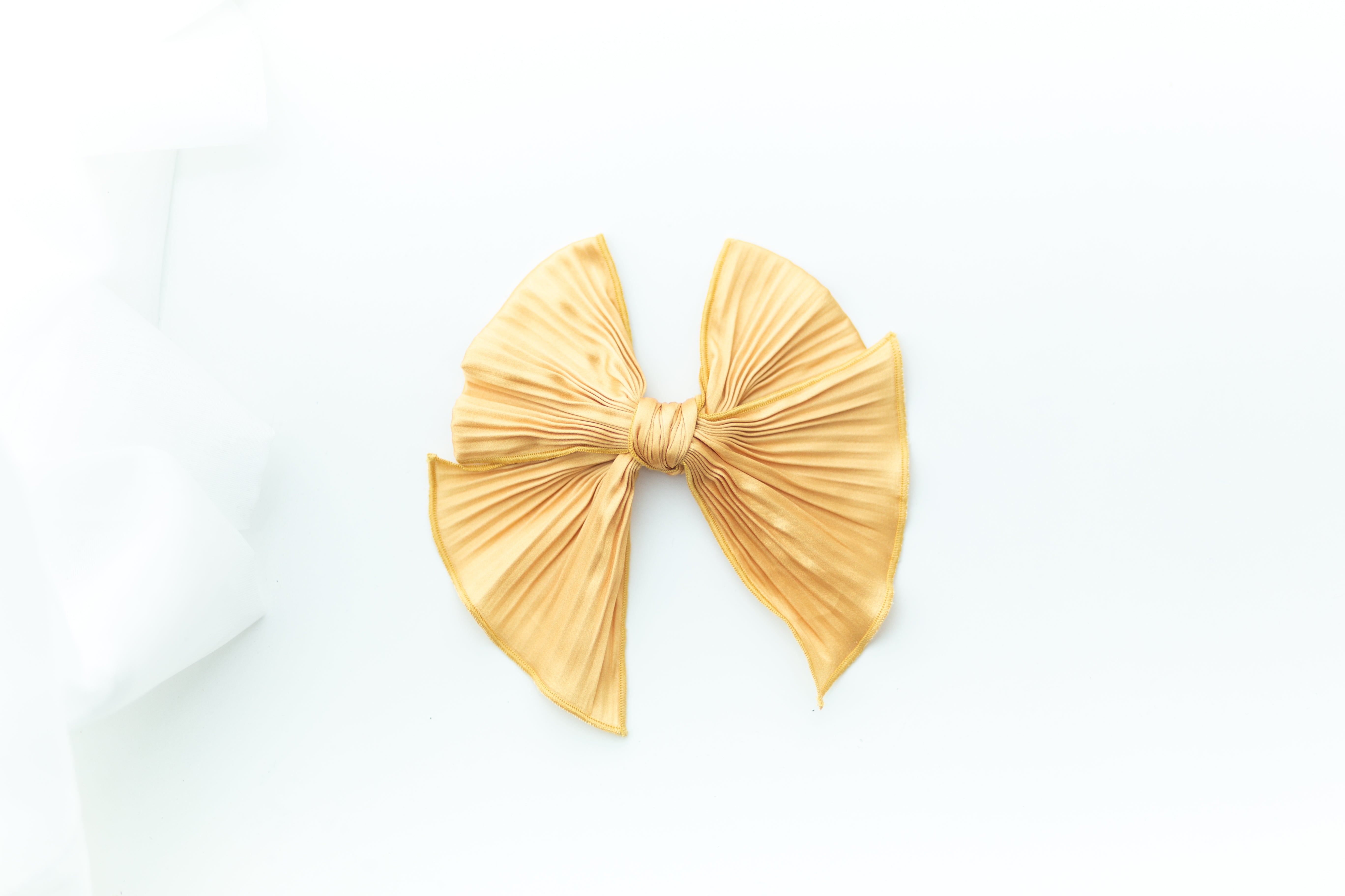 Honey Glow Satin Bow