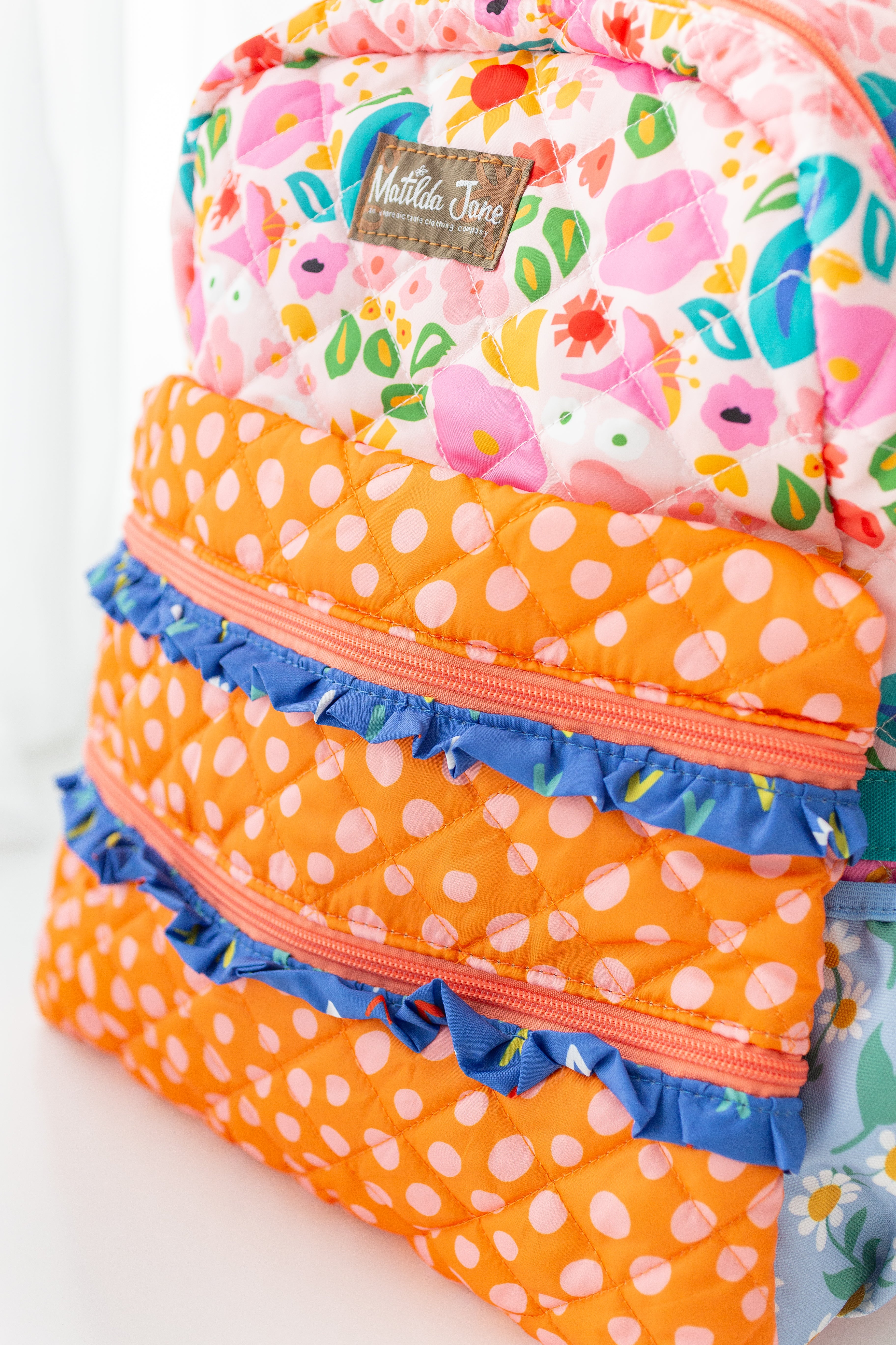 Matilda Jane Clothing Blooming Bright Backpack