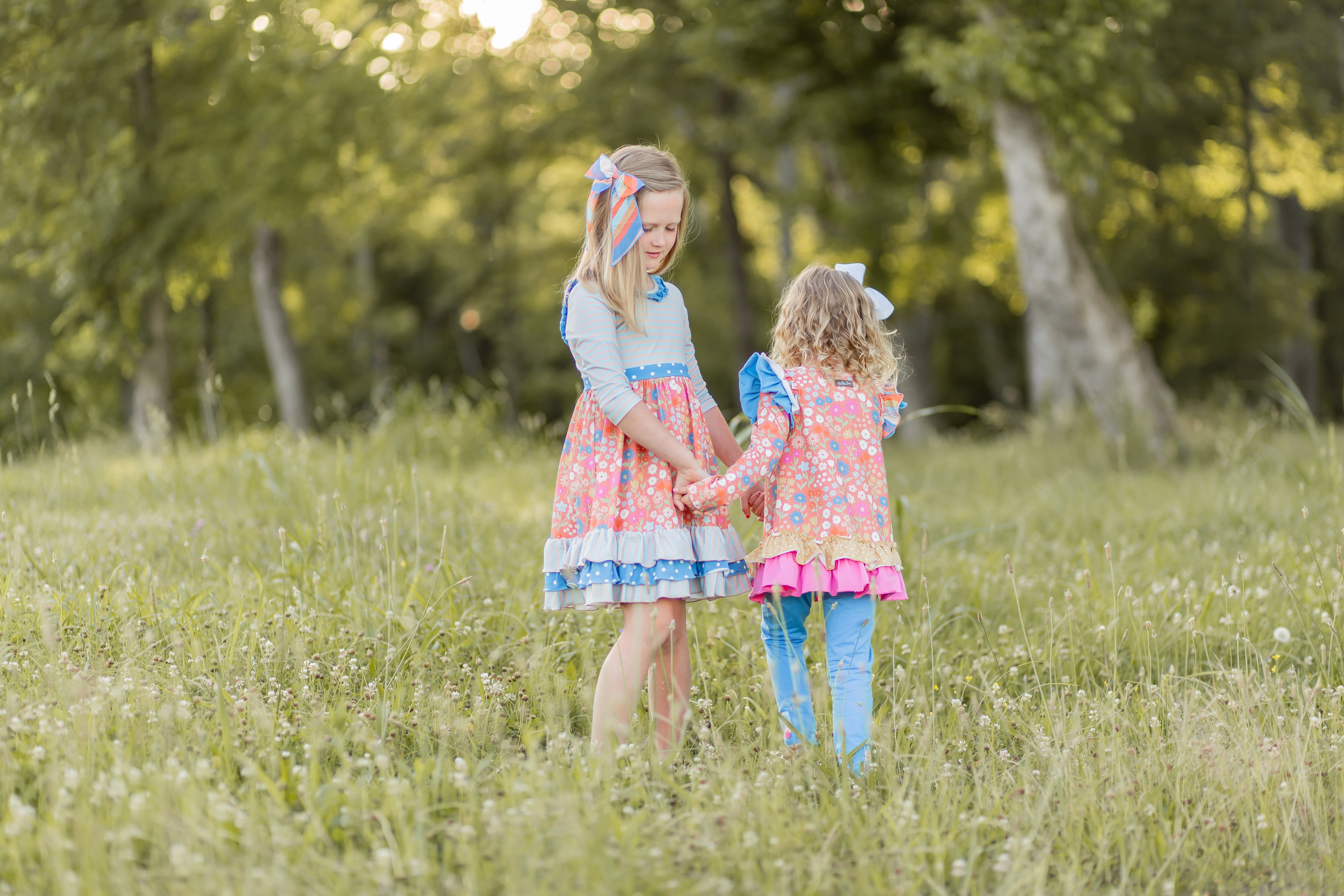 Playful Poppies Ruffle Dress