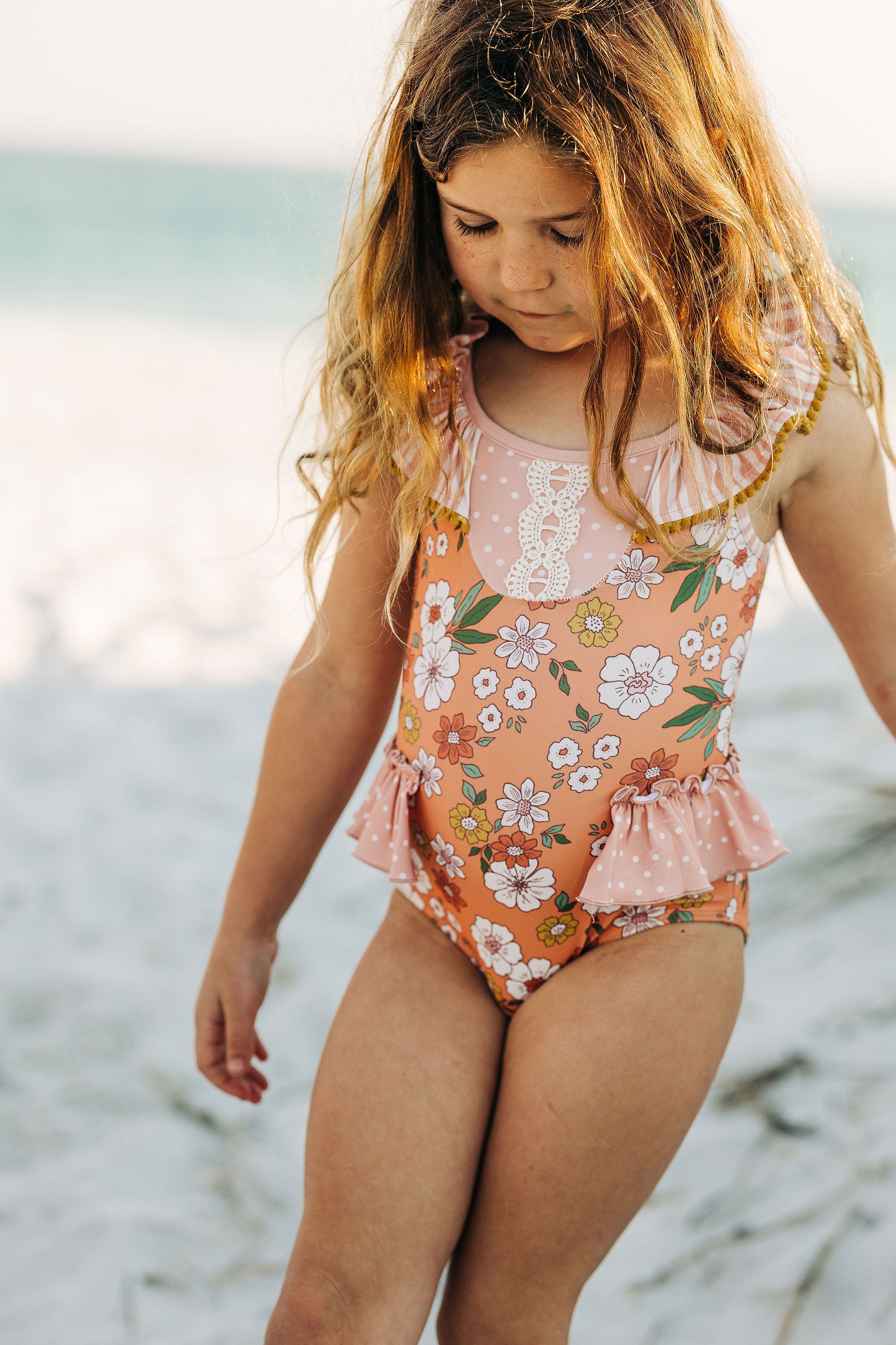 One Piece Swimsuit | Floral Symphony