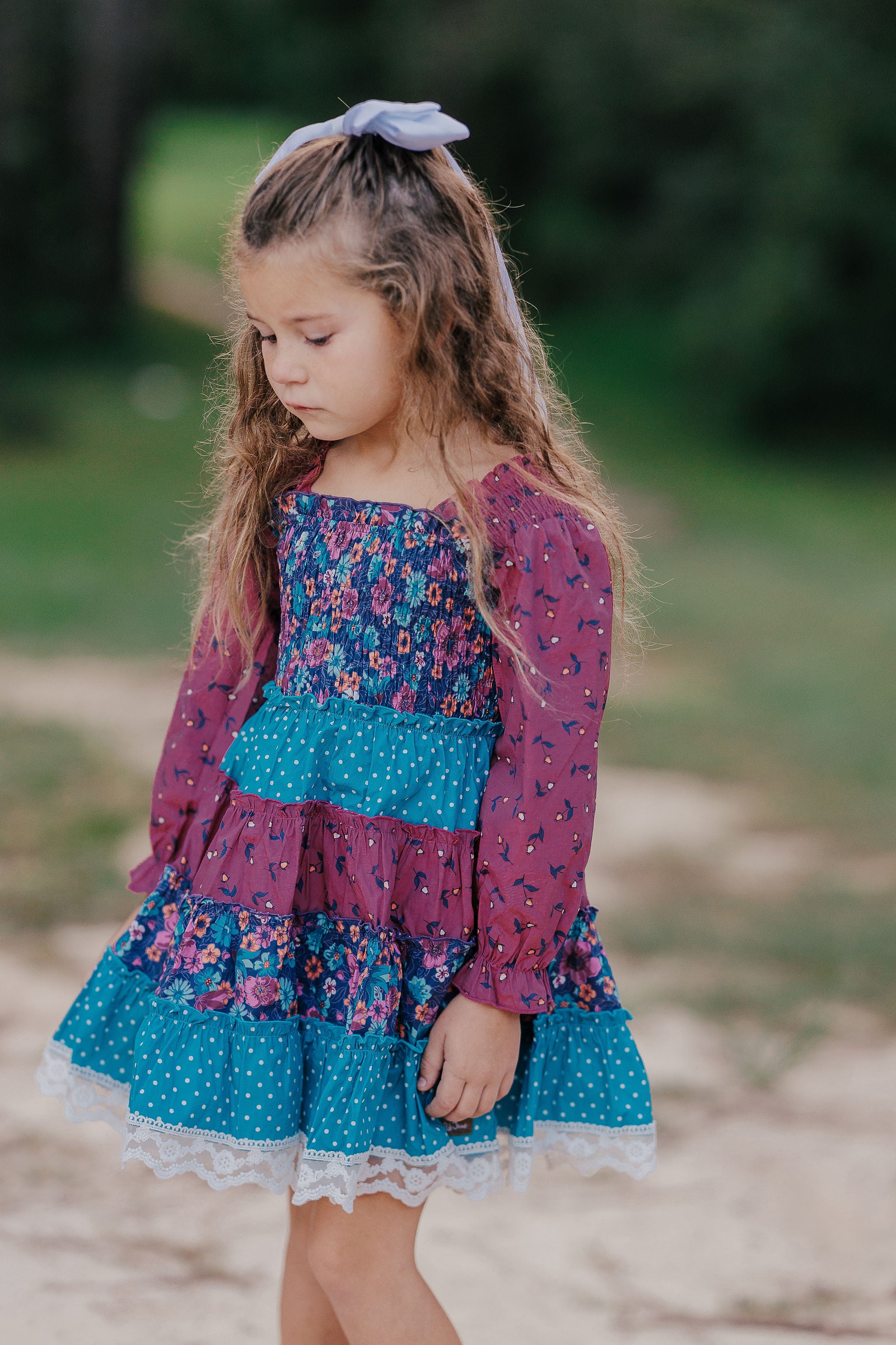 Enchanted Berry Bliss Shirred Dress