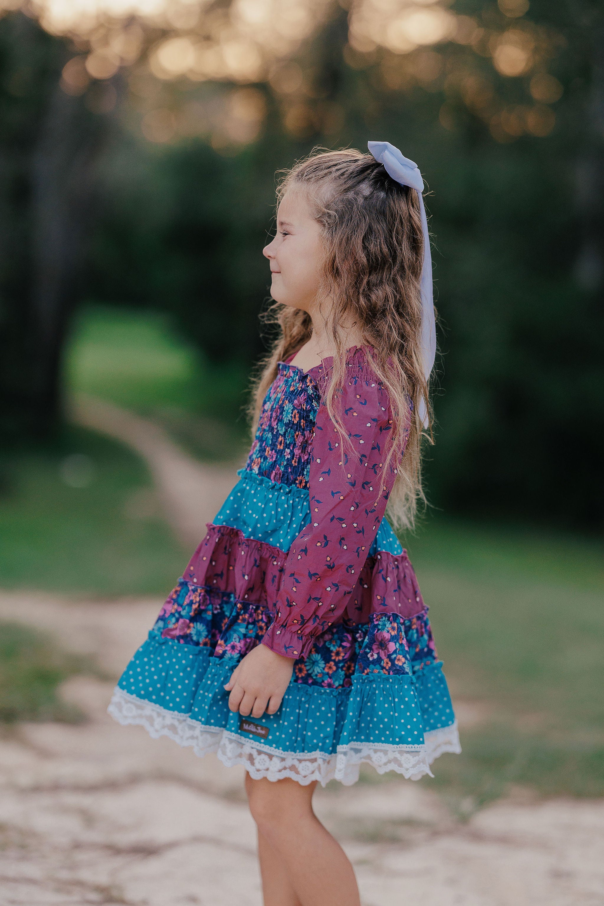 Enchanted Berry Bliss Shirred Dress