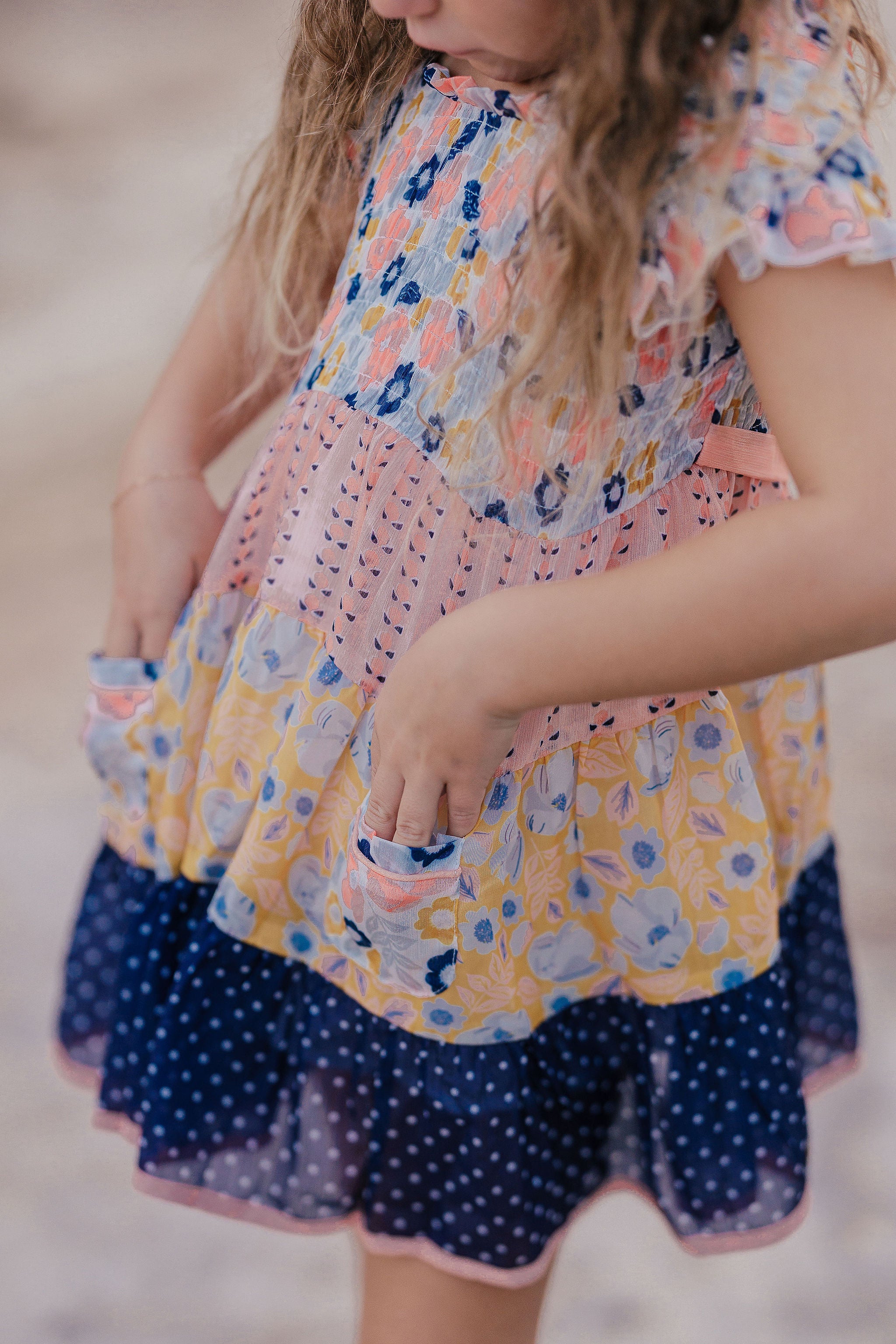 Starry Bloom Shimmer Dress