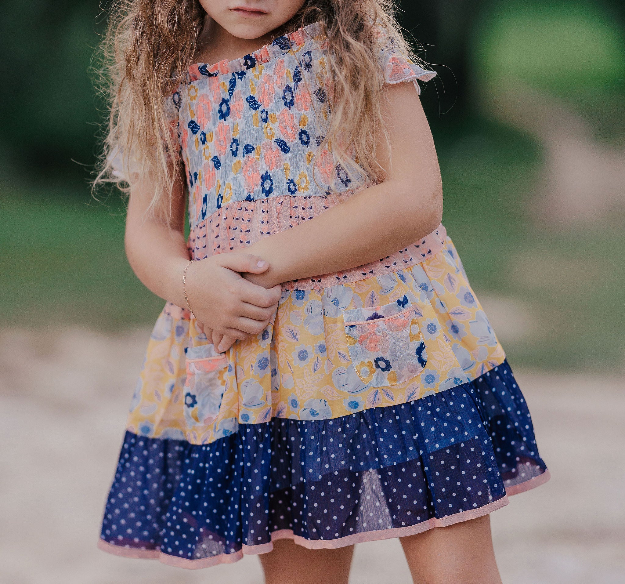 Starry Bloom Shimmer Dress