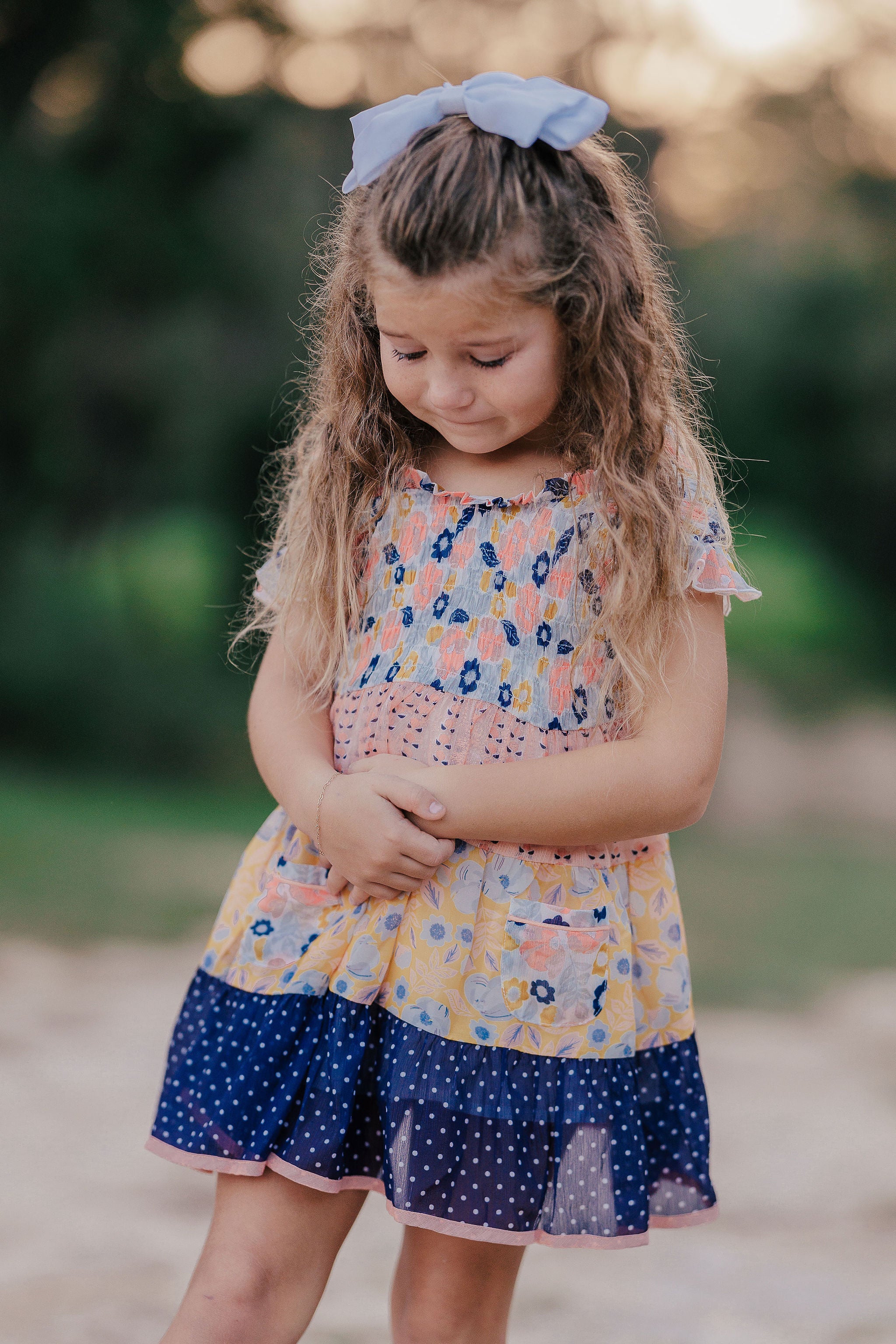 Starry Bloom Shimmer Dress