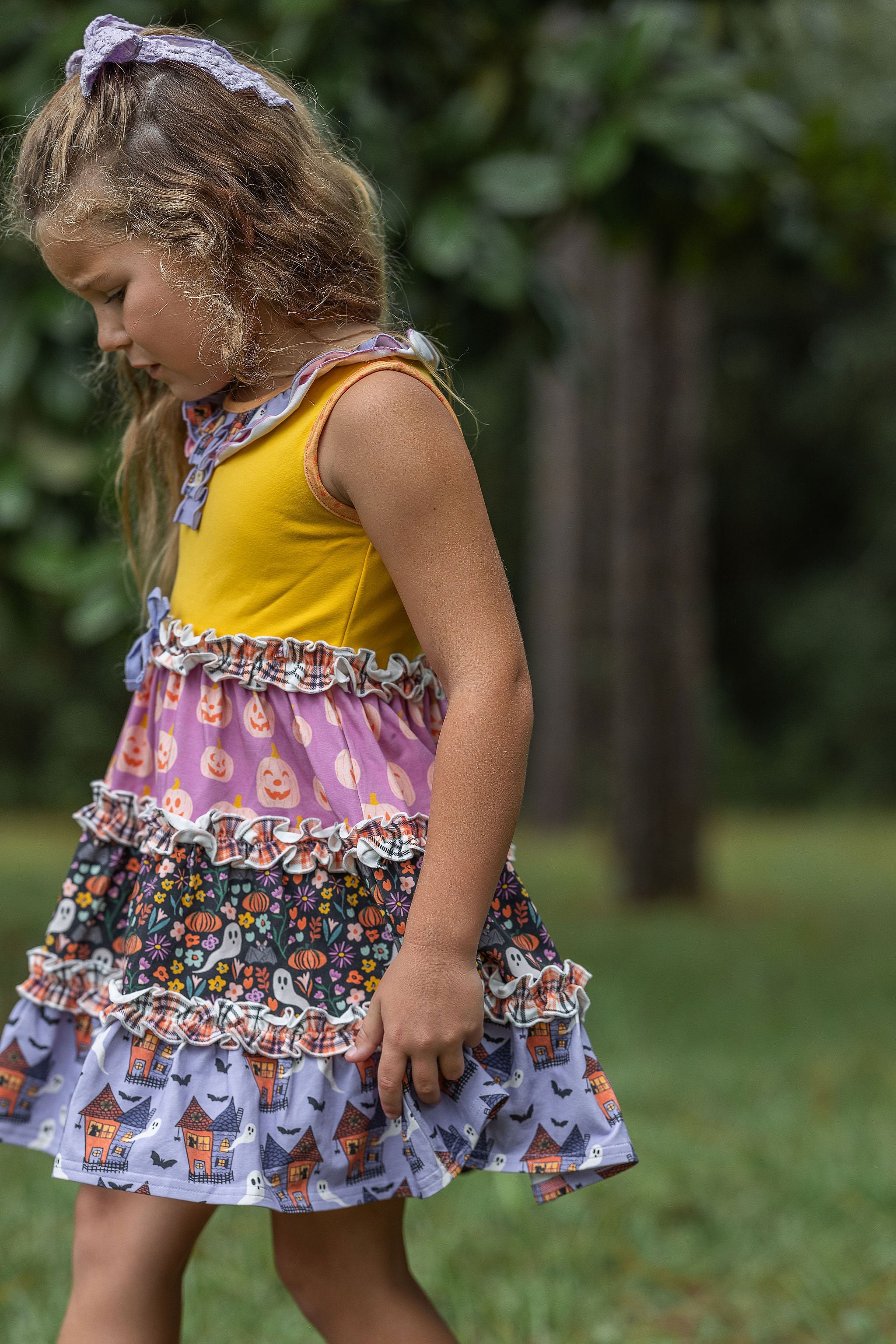 Jack-O-Jubilee Ruffle Dress