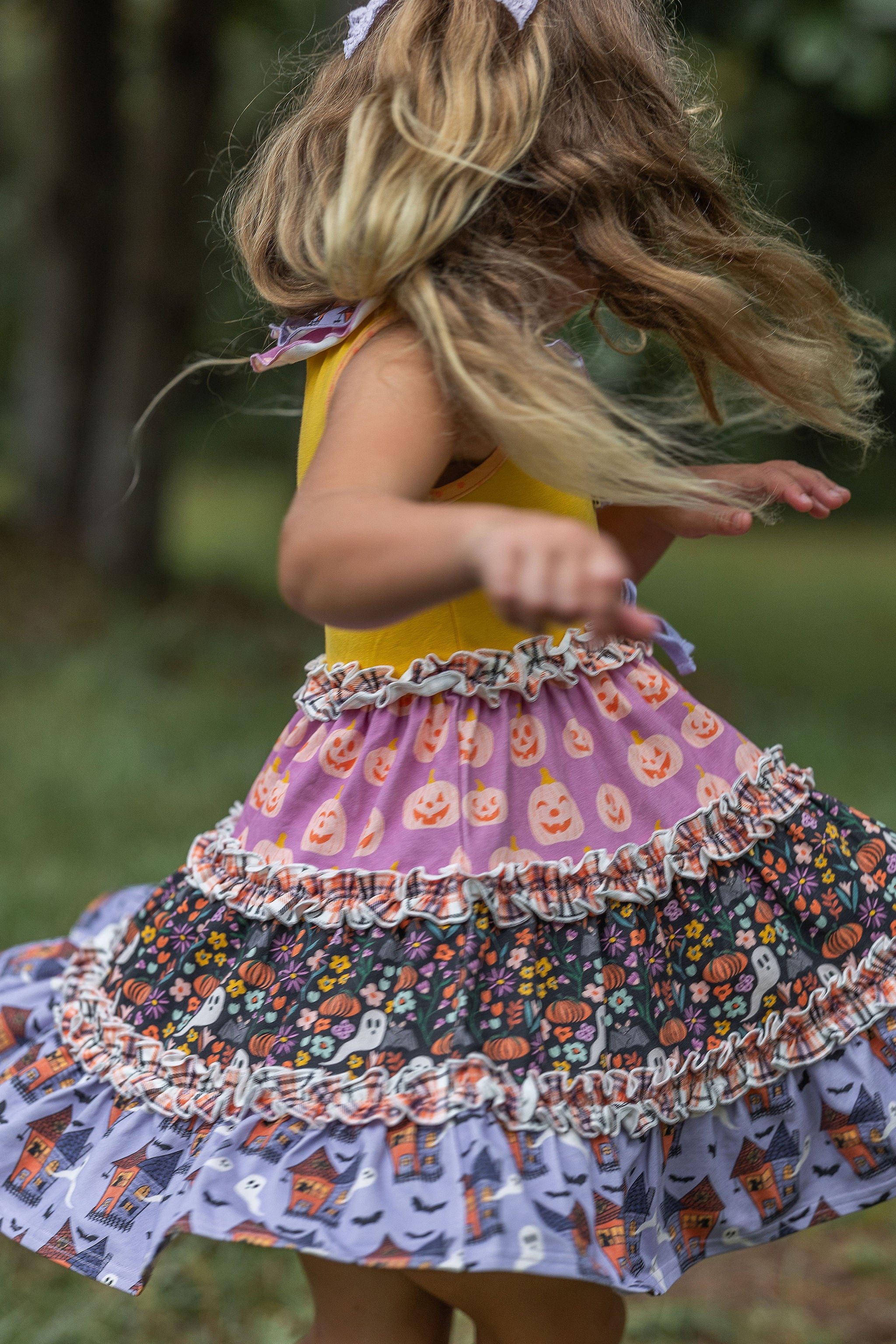 Jack-O-Jubilee Ruffle Dress