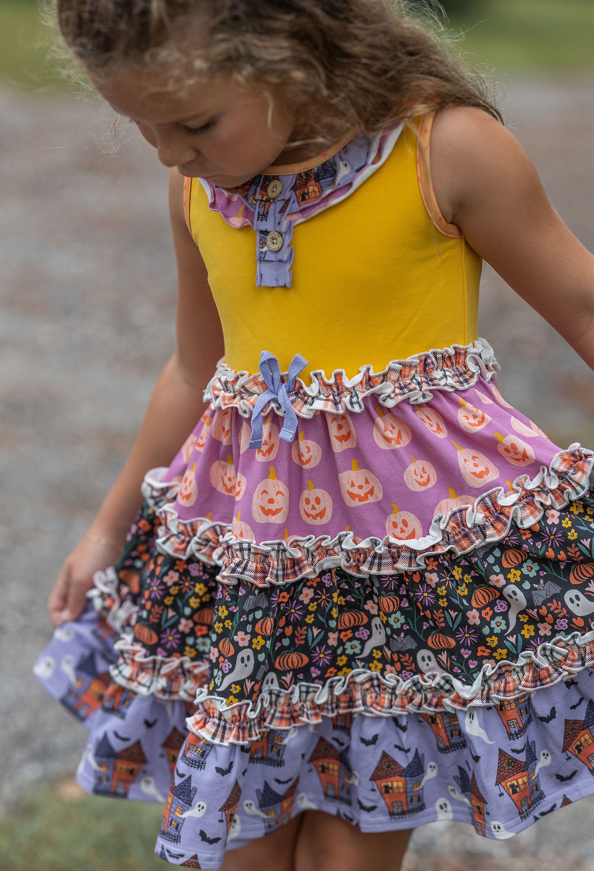 Jack-O-Jubilee Ruffle Dress