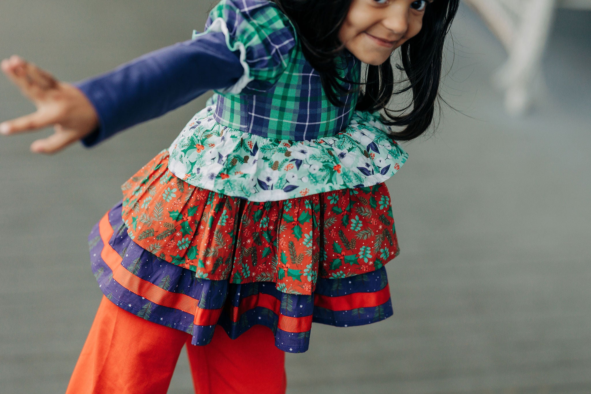 Festive Little Wonders Tiered Tunic