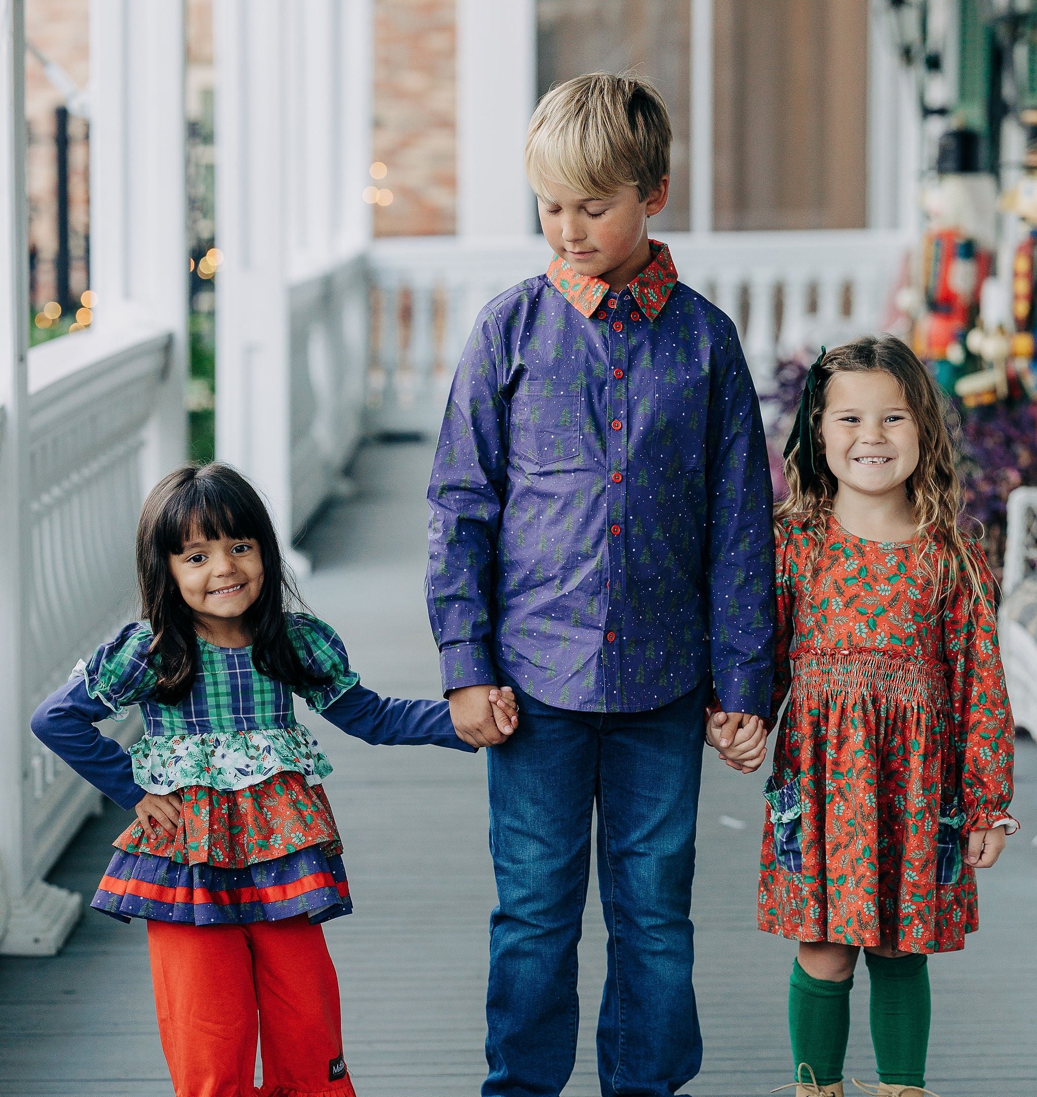 Boy's Button Shirt - Festive Little Wonders