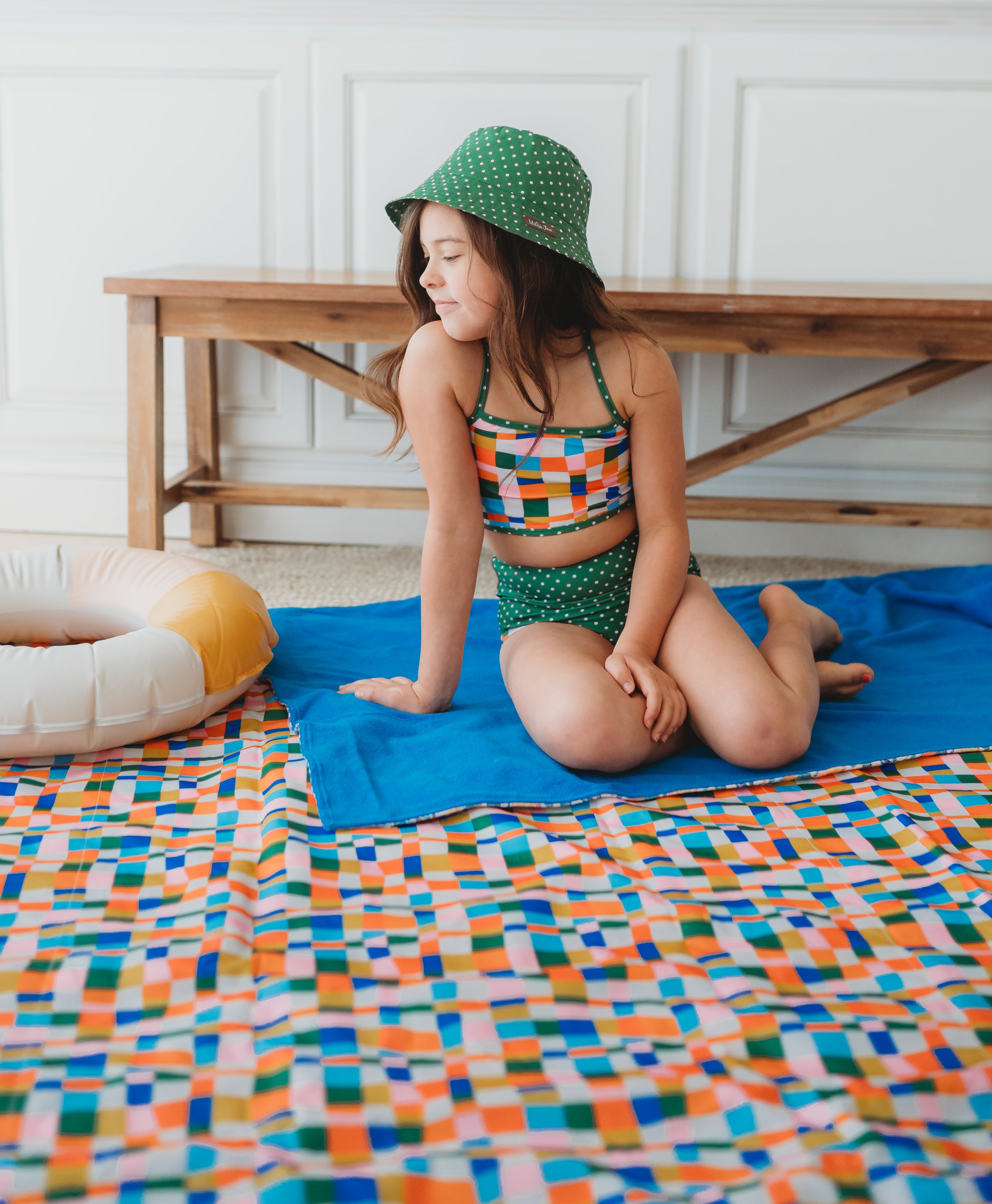 Retro Kaleidoscope Swim Mat