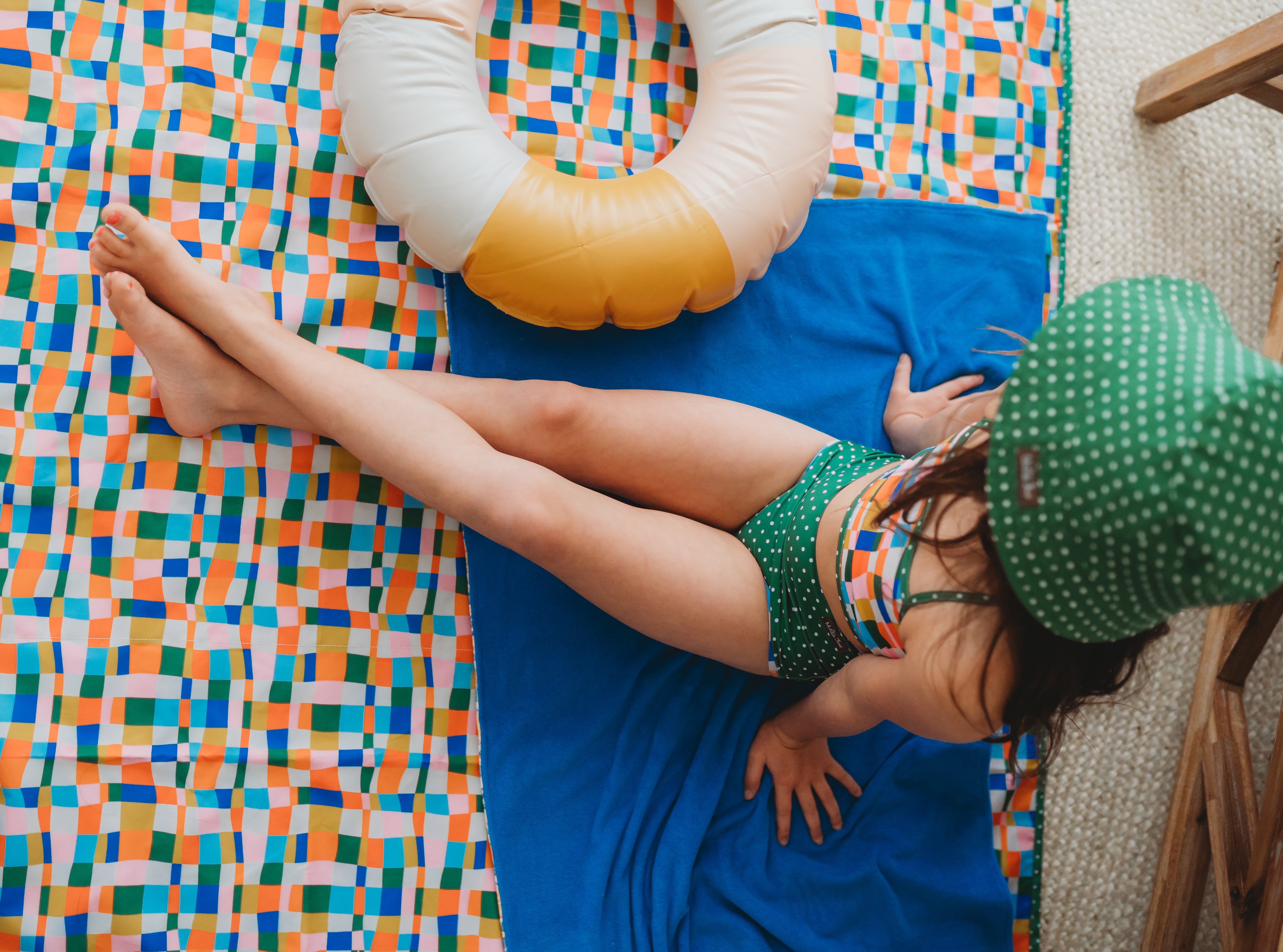 Retro Kaleidoscope Swim Mat