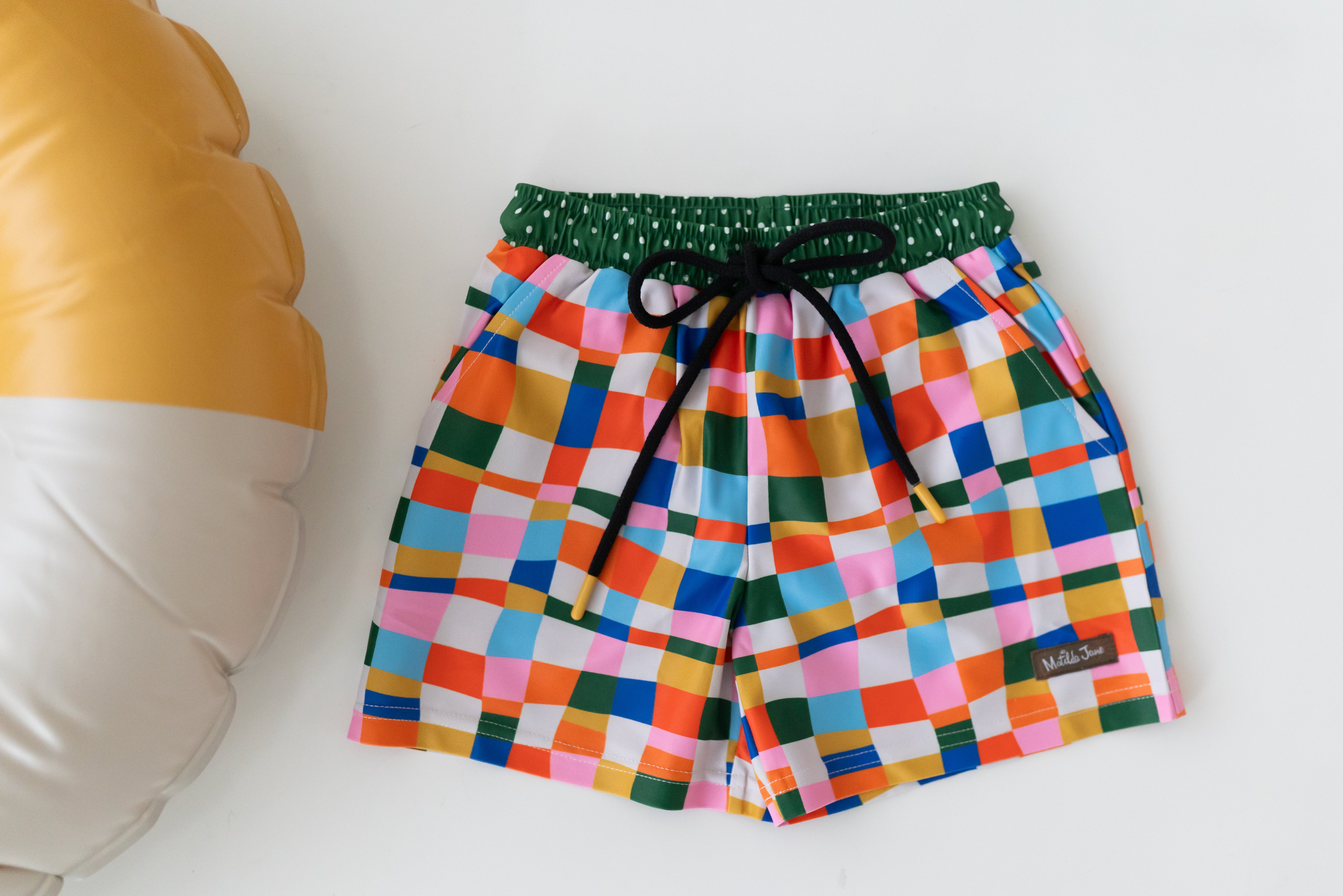 Retro Kaleidoscope Boy's Swim Trunks (Pre-Order)