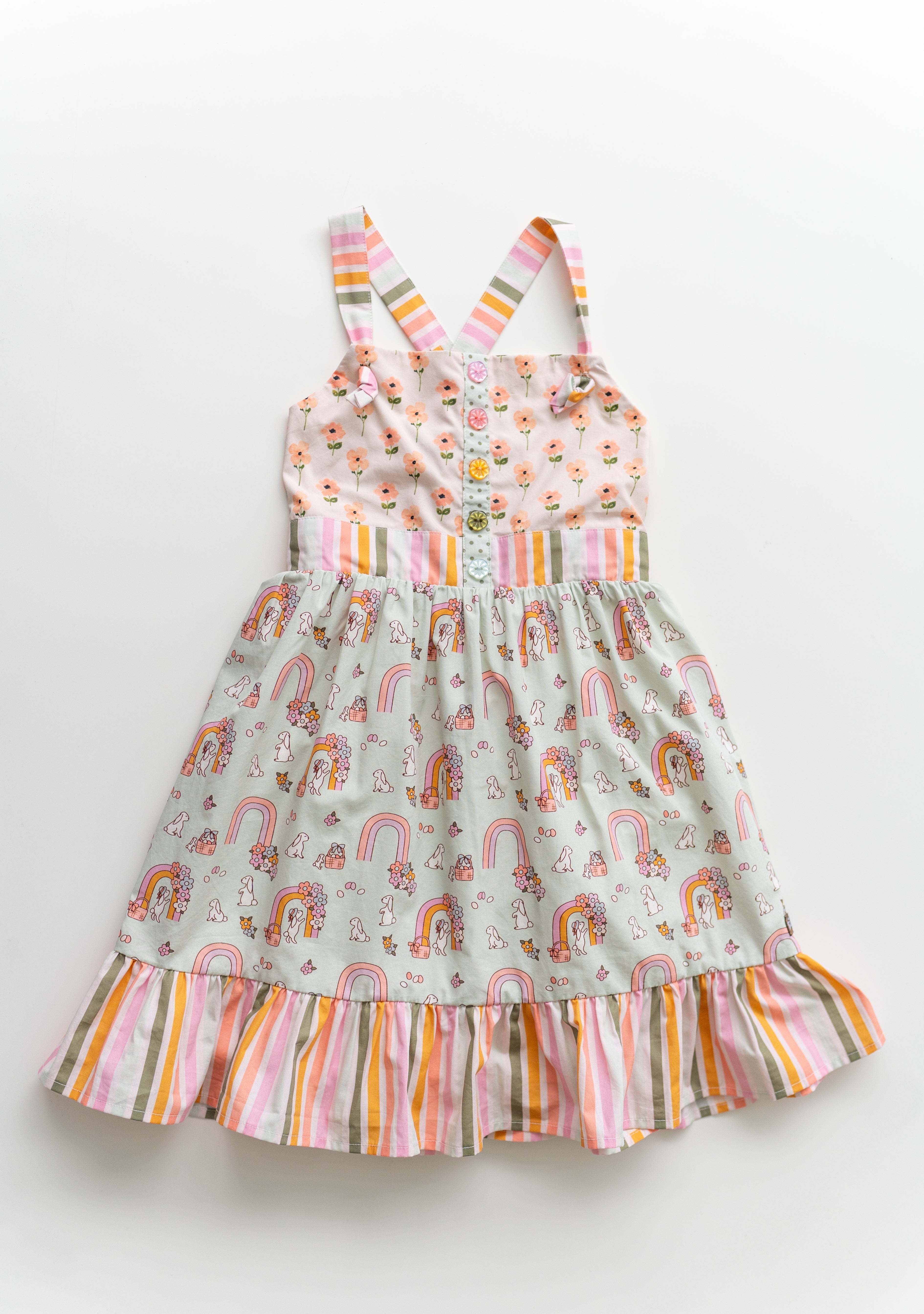 Knot Dress Hoppy Rainbow