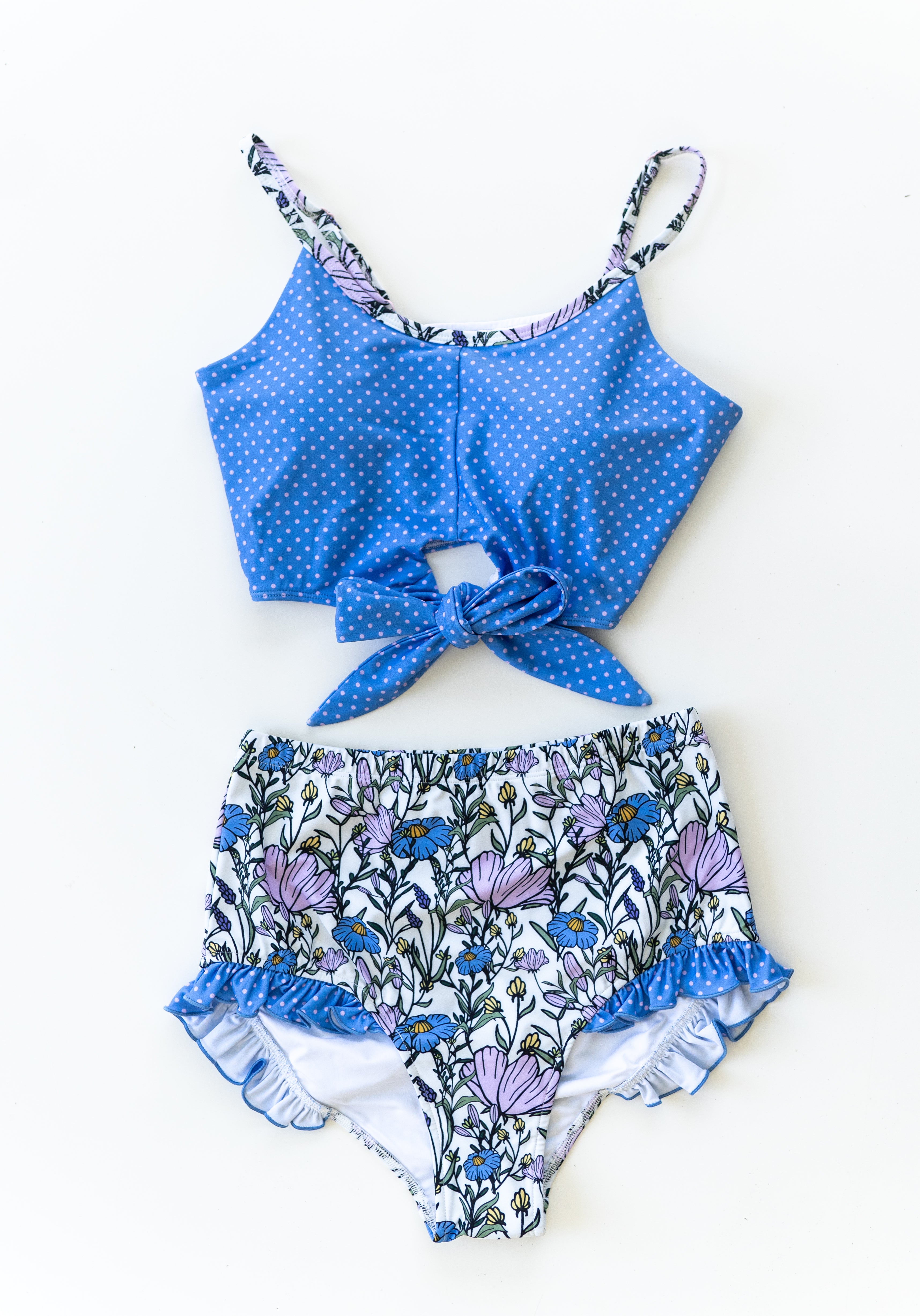 Women's Two Piece Swimsuit | Blueberry Dot