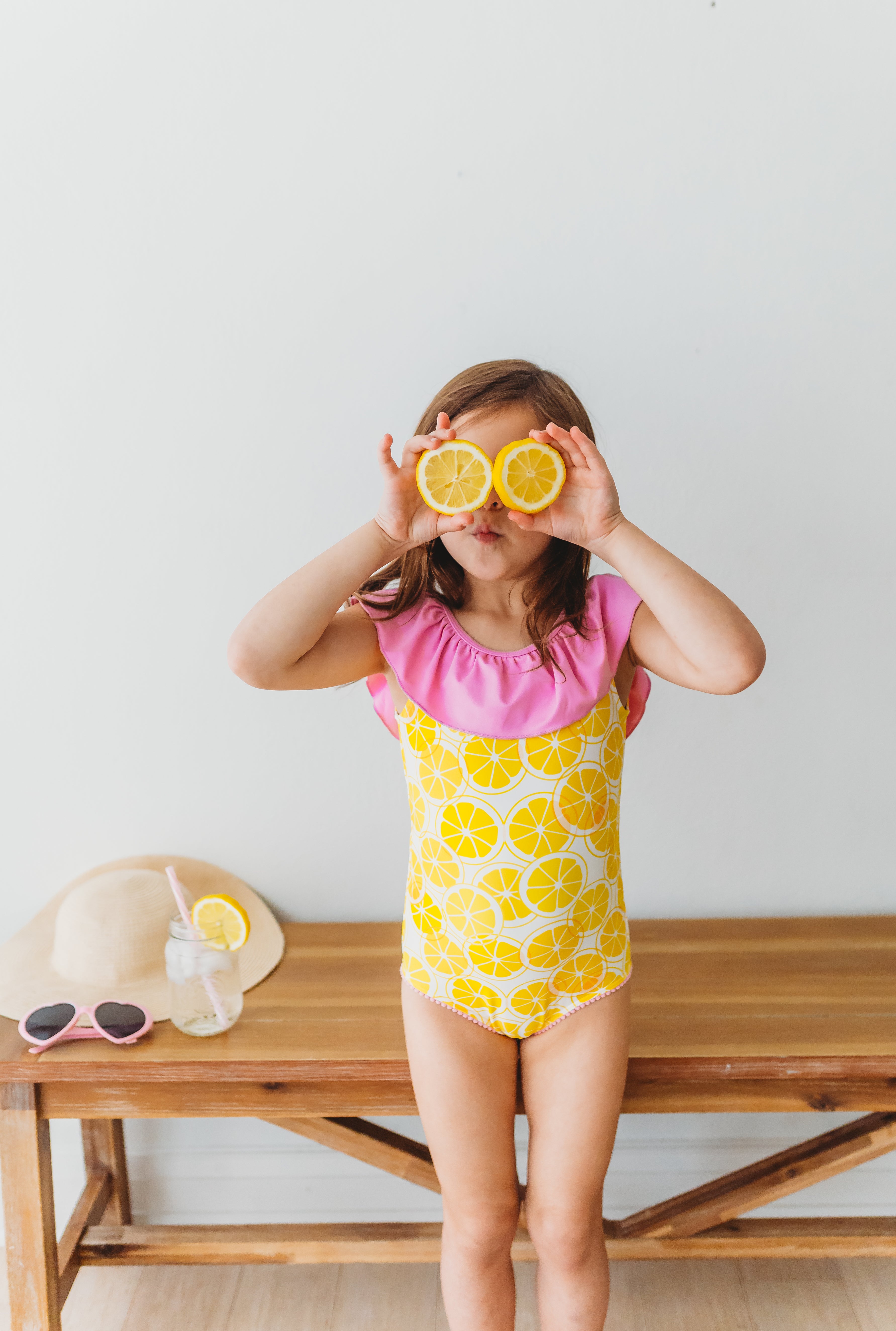 One Piece Swimsuit Pink Lemonade