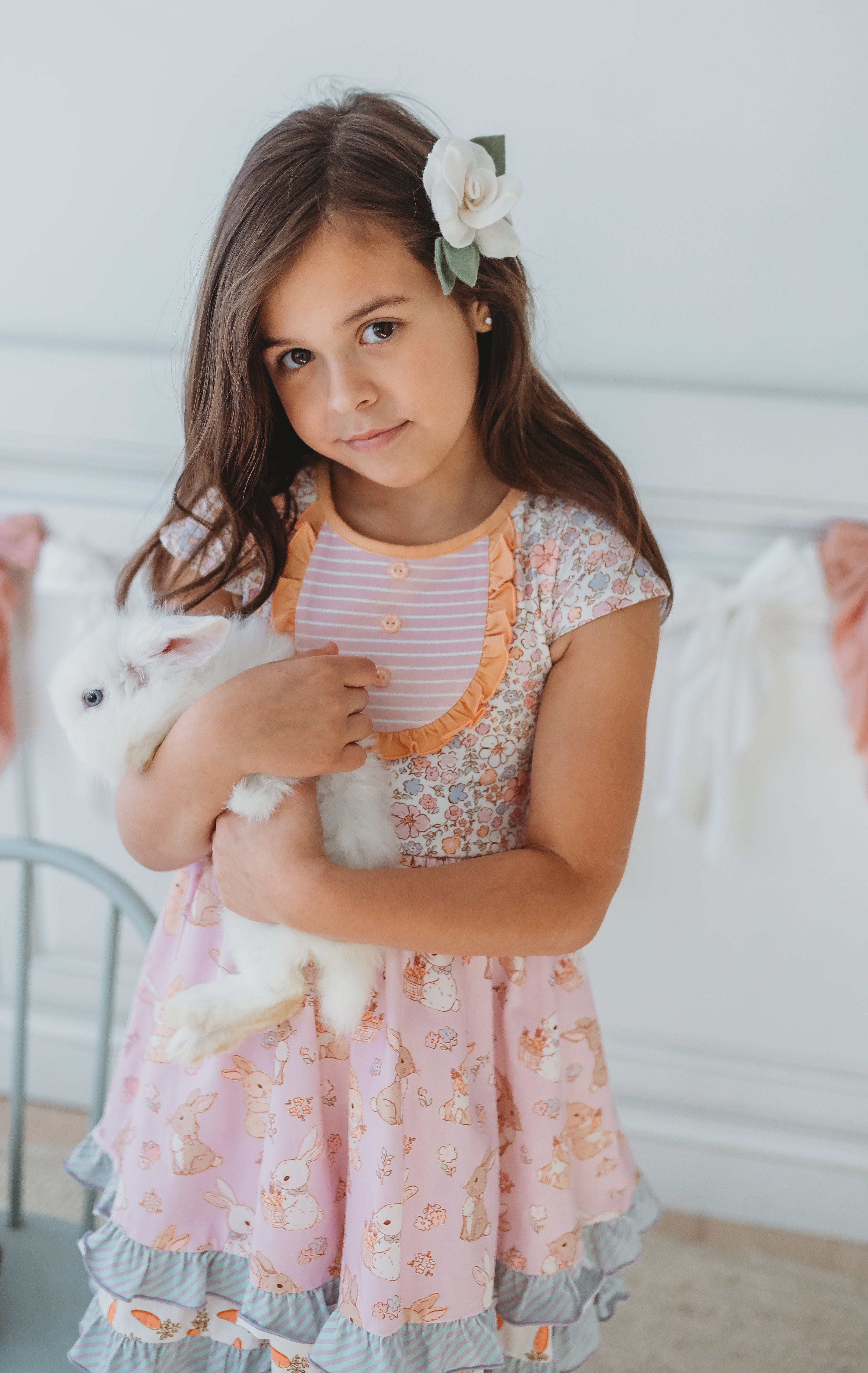 Bunny Patch Bib Dress (Pre-Order)