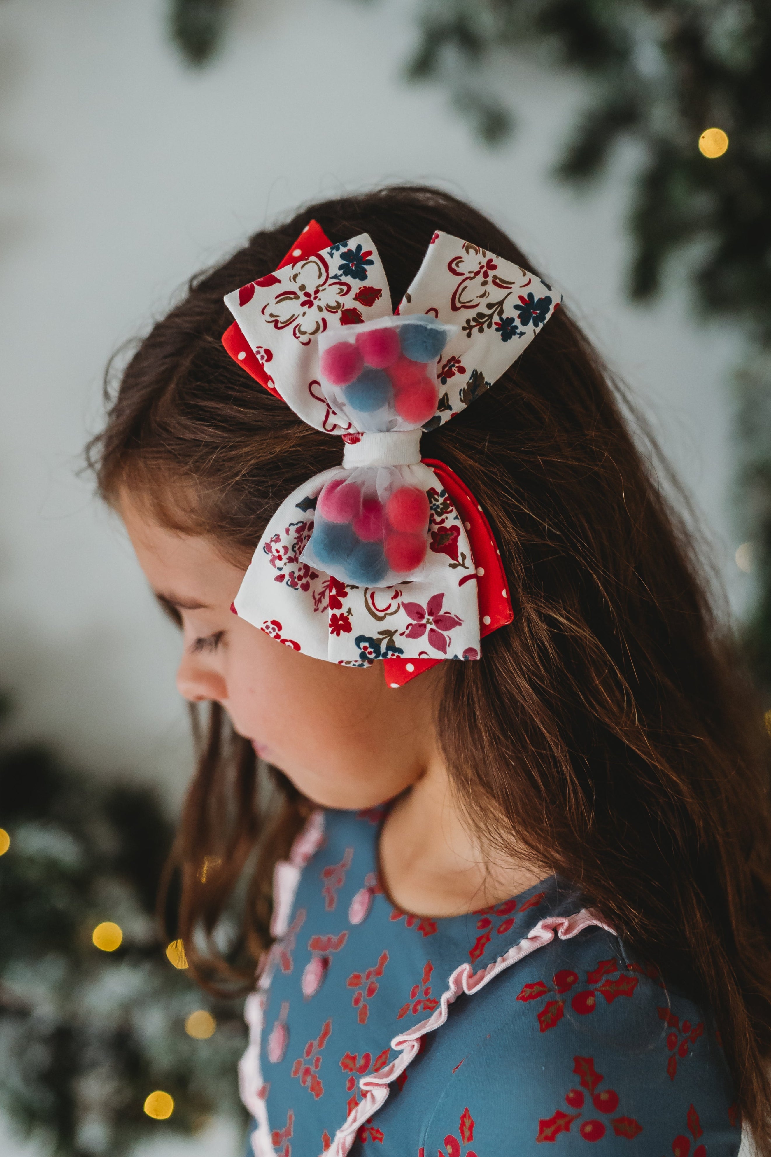 Tinselberry Lane Pom Pom Bow (Pre-Order)