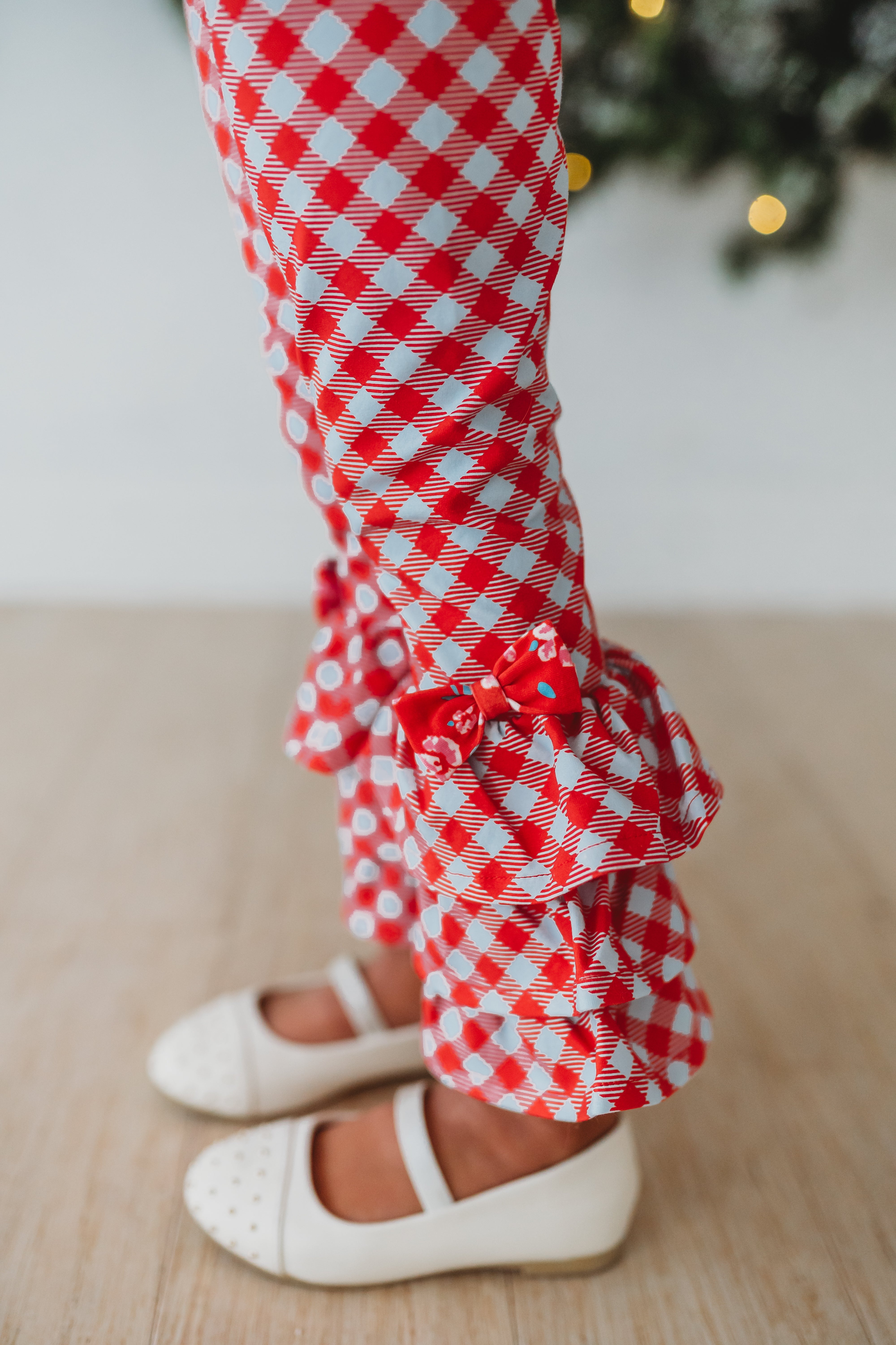 Triple Peppermint Ruffles Benny Legging (Pre-Order)