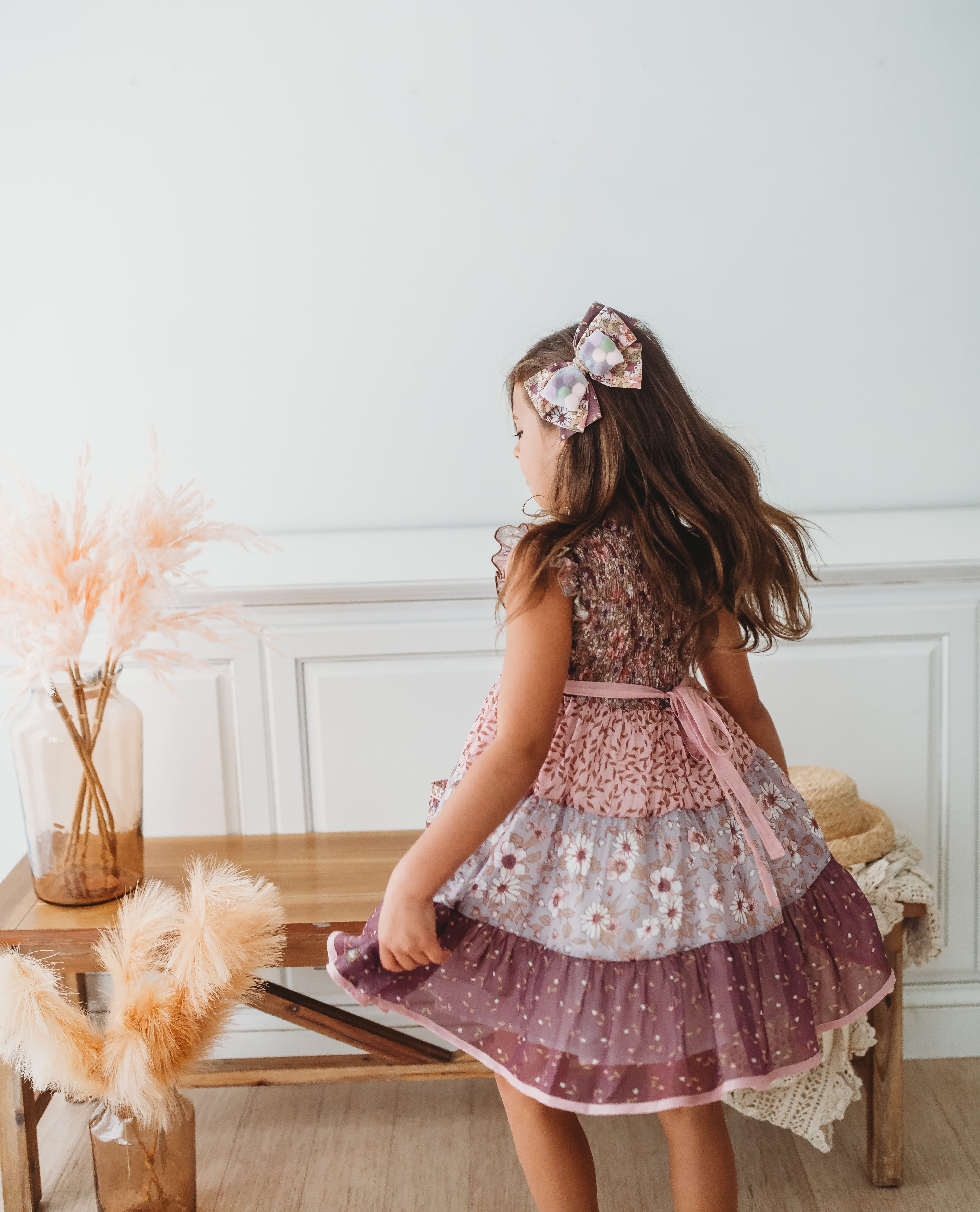 Mulberry Mischief Shimmer Dress (Pre-Order)