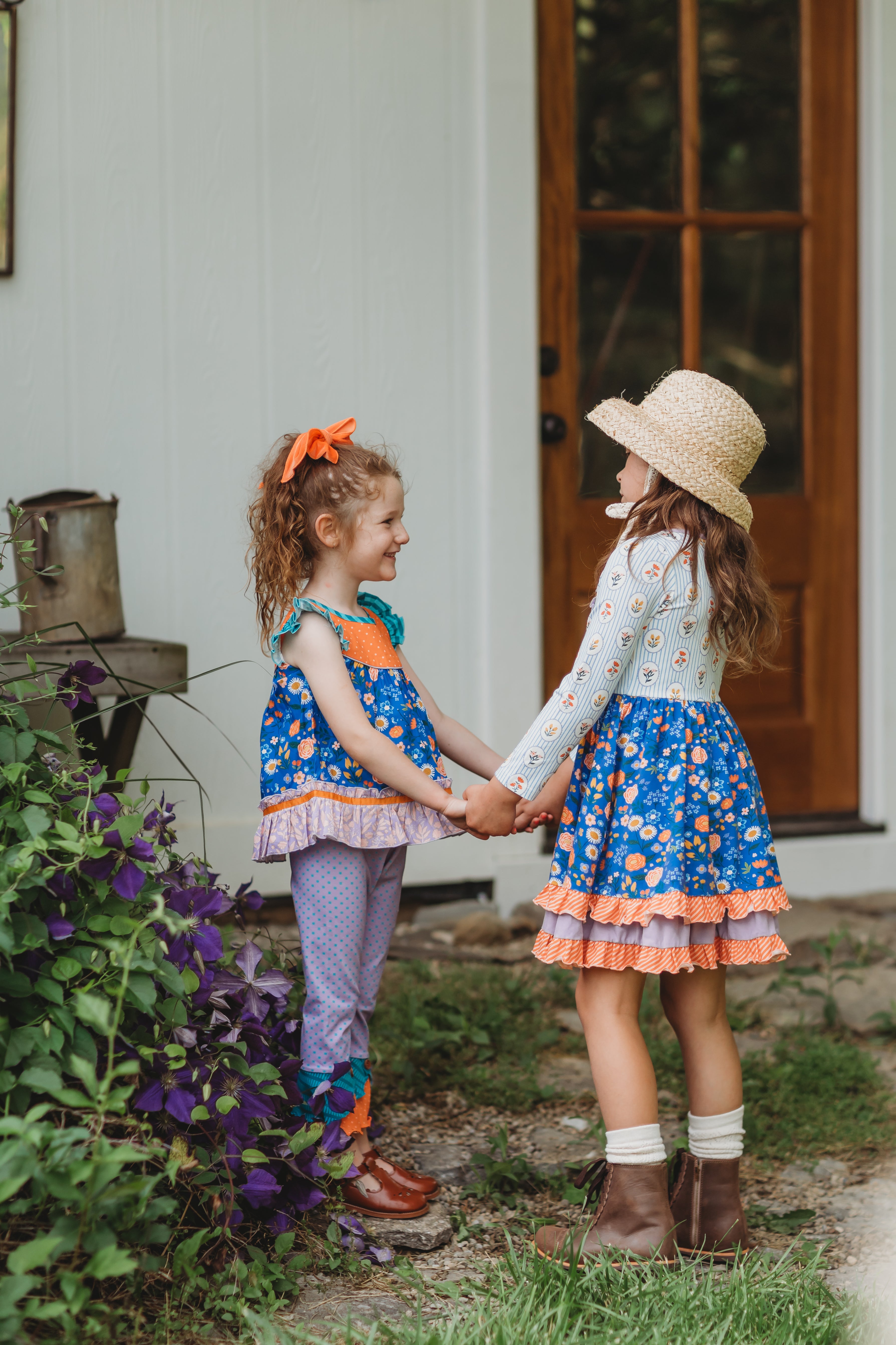 Sunlit Sapphire Ruffle Dress