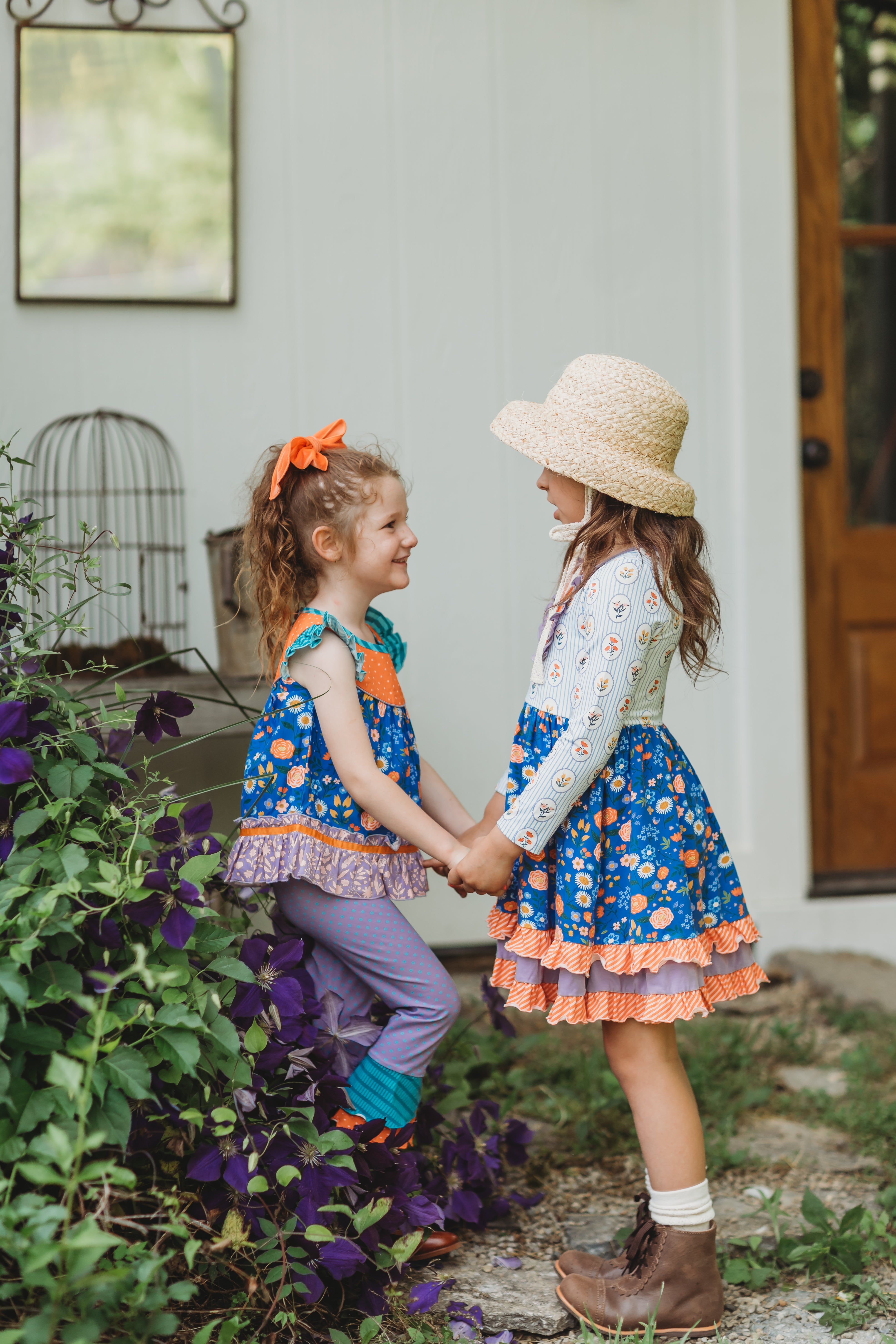 Sunlit Sapphire Ruffle Dress