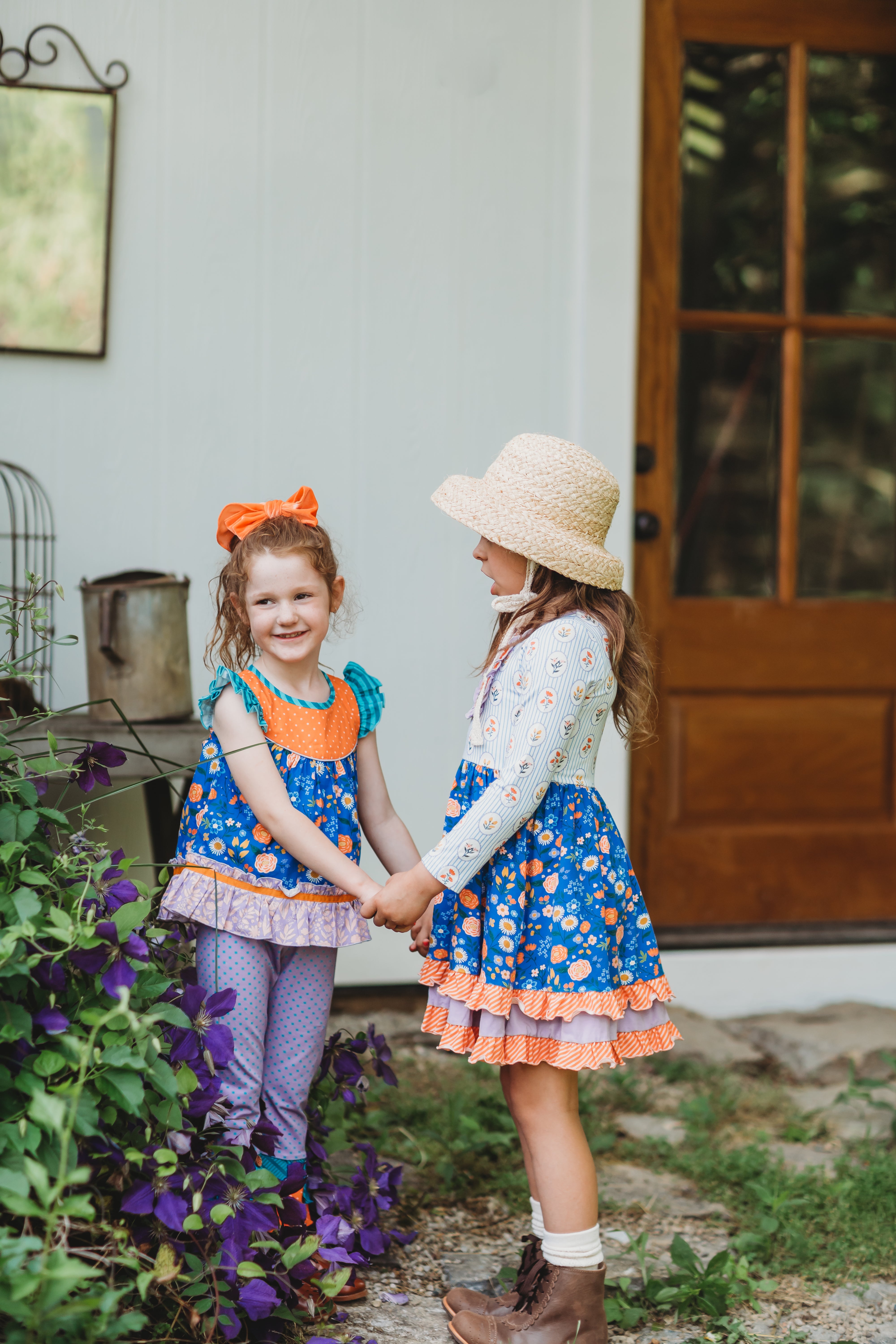 Sunlit Sapphire Ruffle Dress