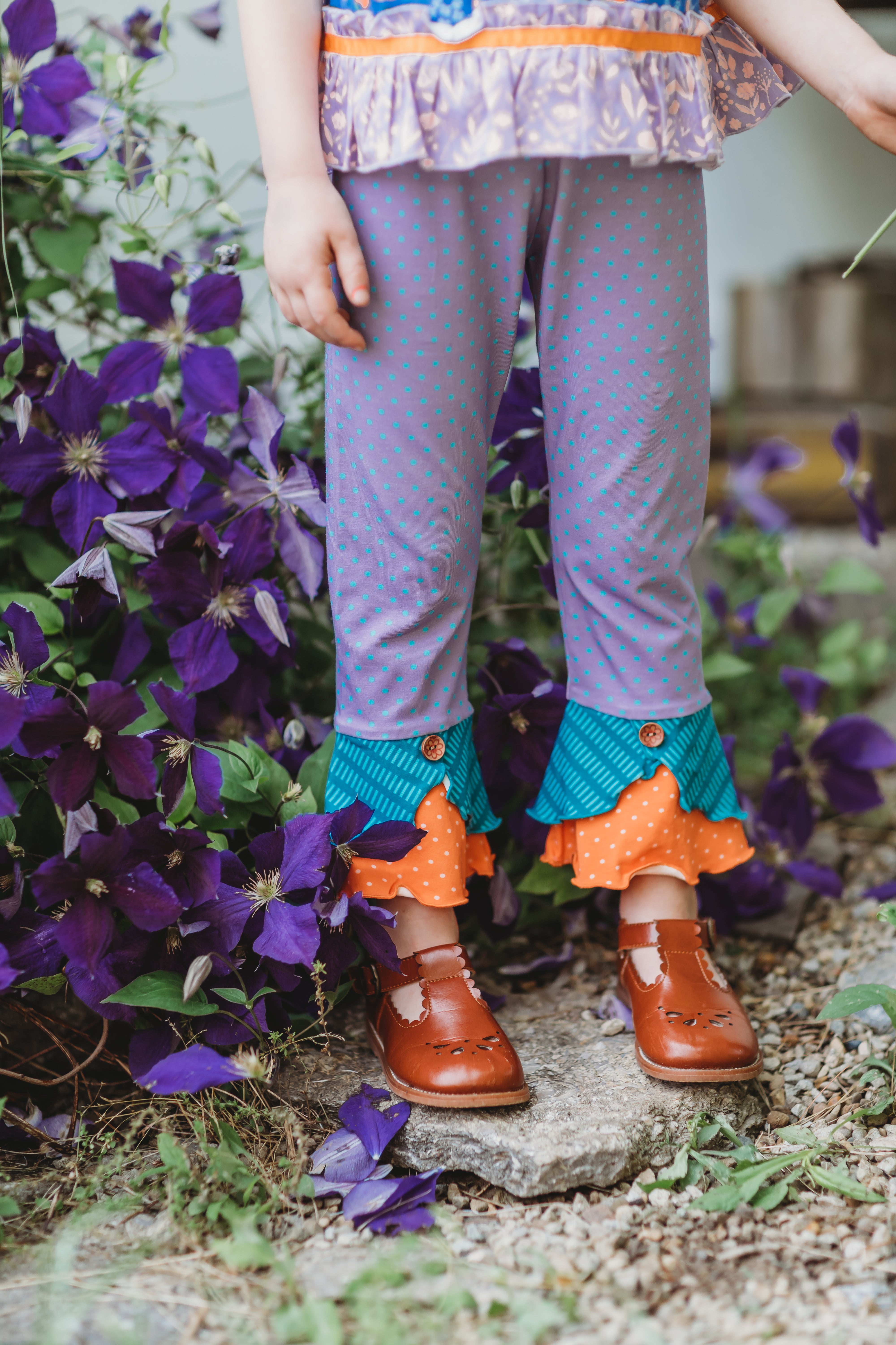 Lavender Fields Scrappy Leggings