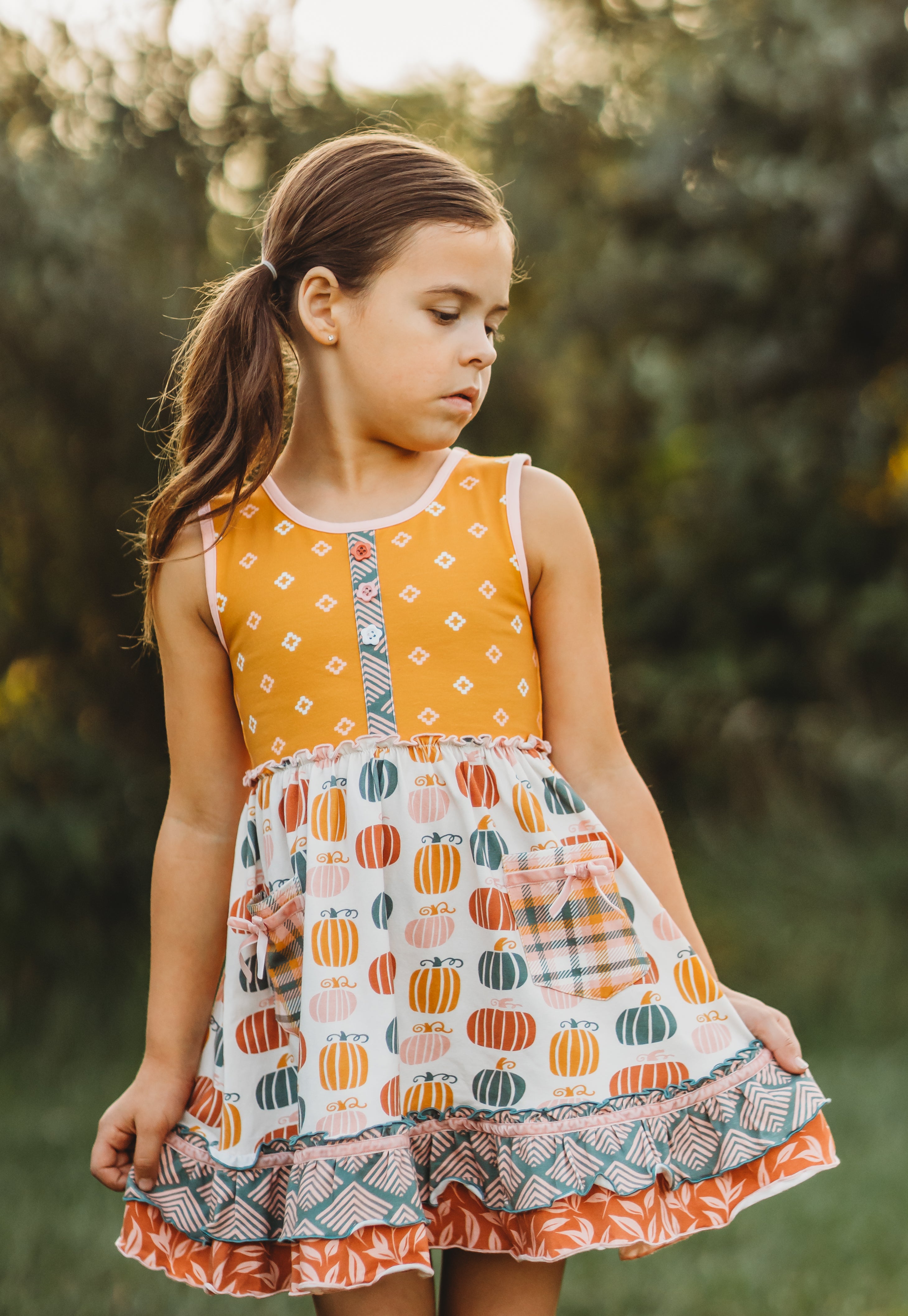 Matilda Jane pumpkin Carve Halloween Dress 10 newest