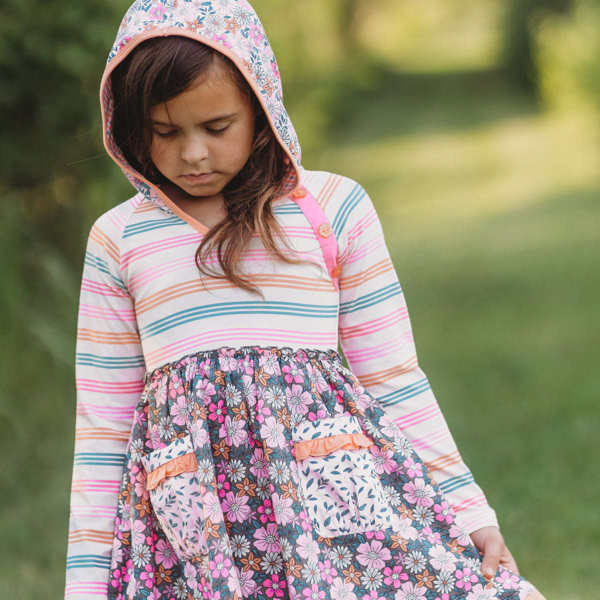 matilda jane holiday dress Twilight Blossom Hooded Dress
