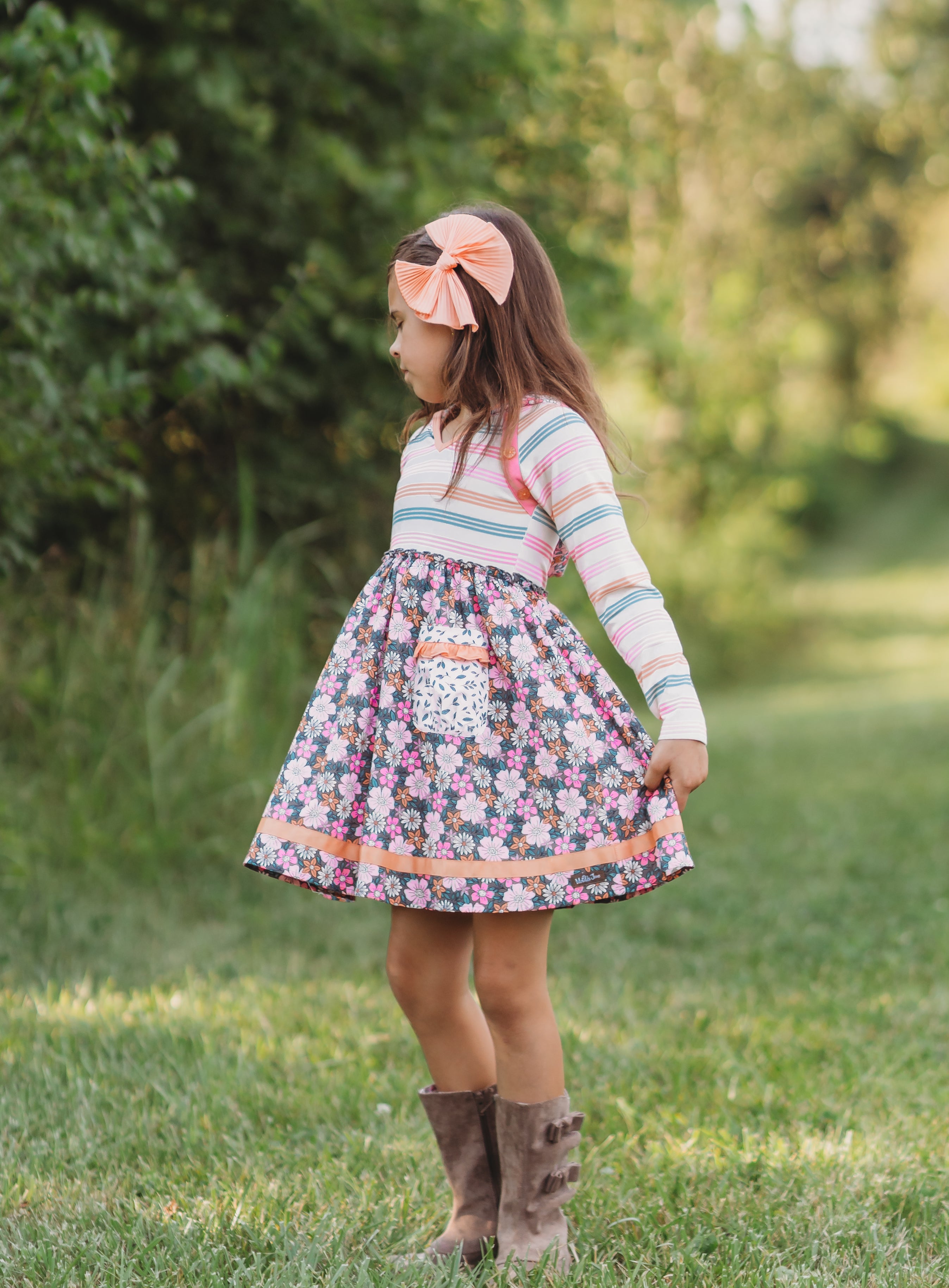 Twilight Blossom Hooded Dress