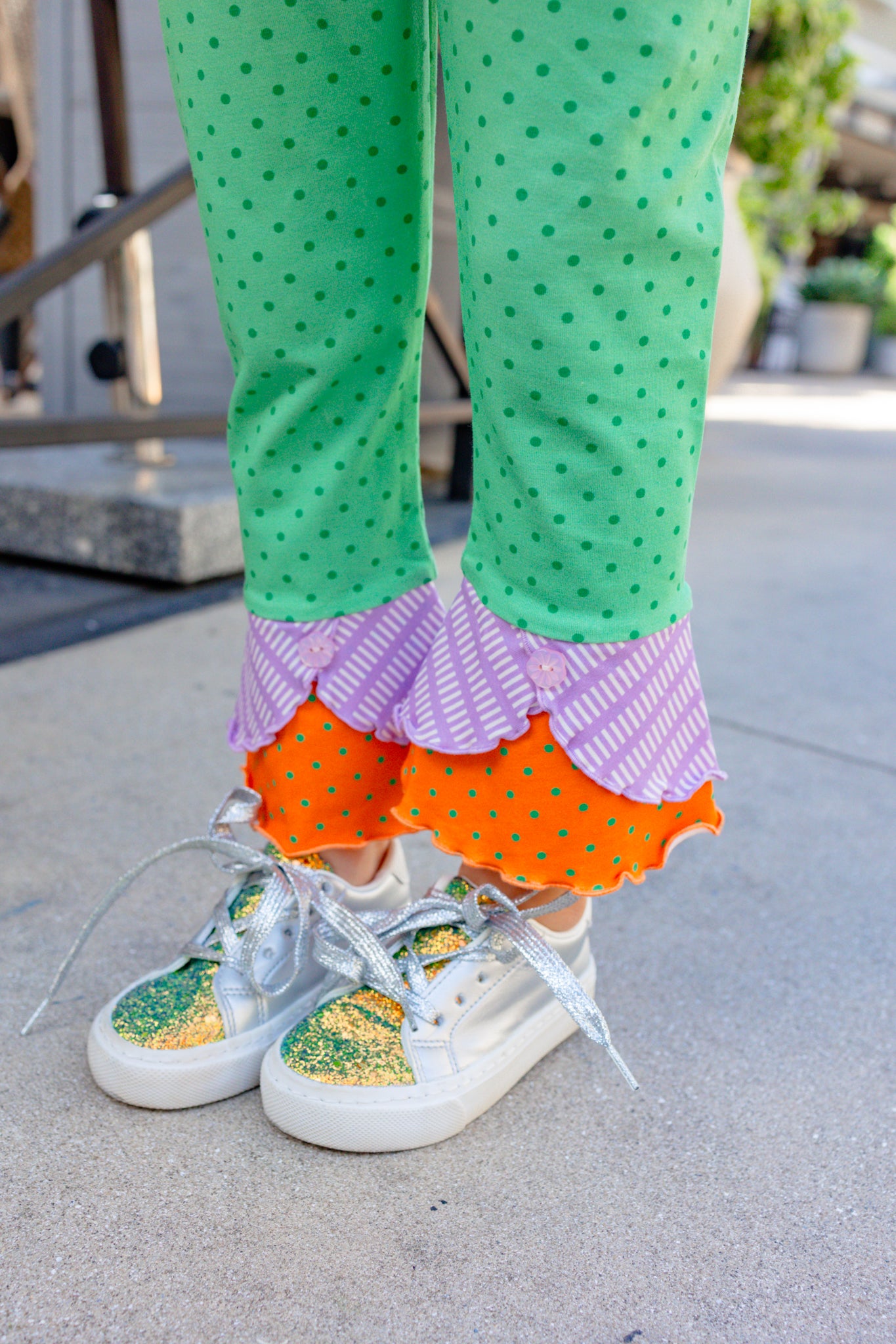 Ruffle Skies Scrappy Leggings