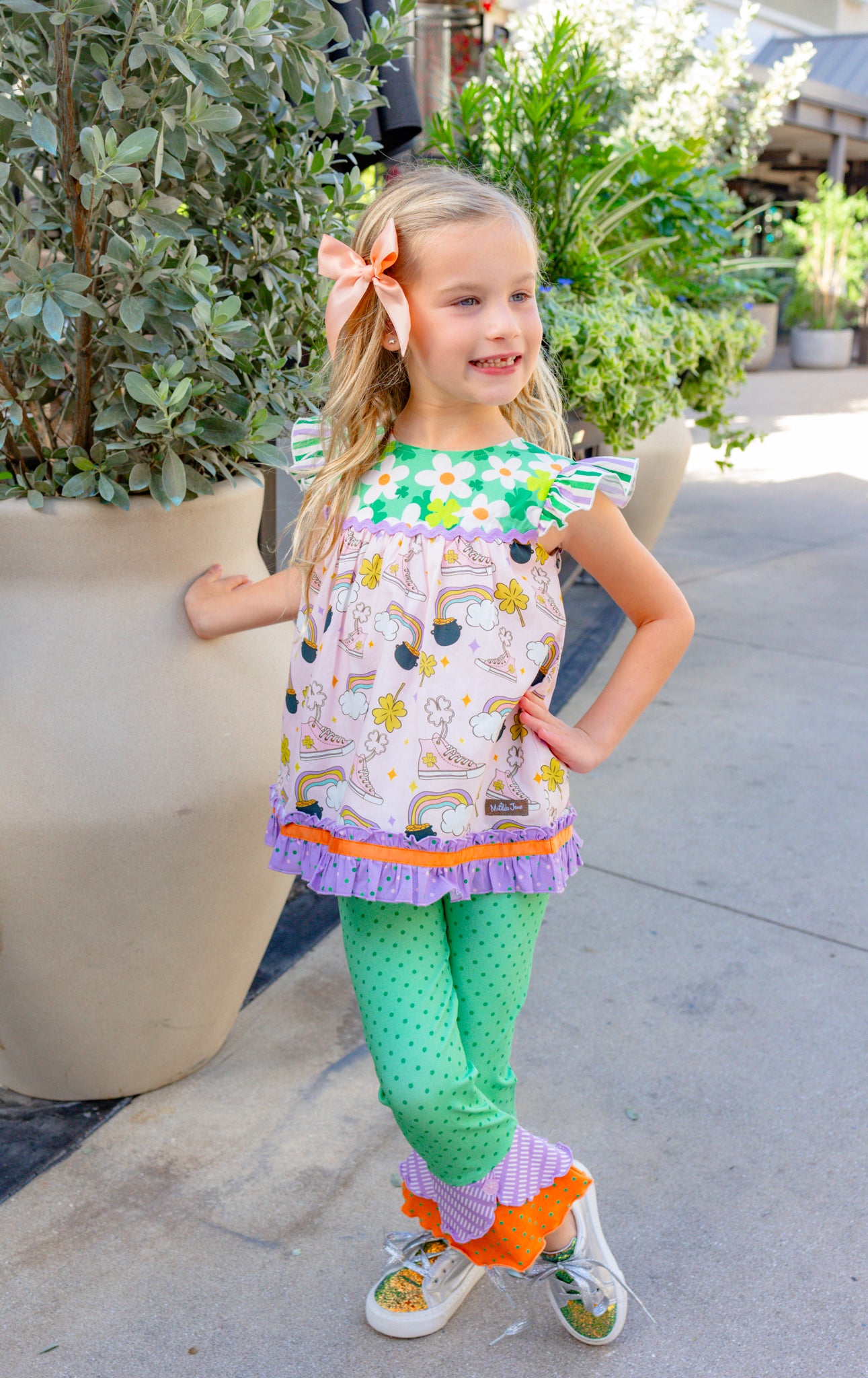 Ruffle Skies Scrappy Leggings