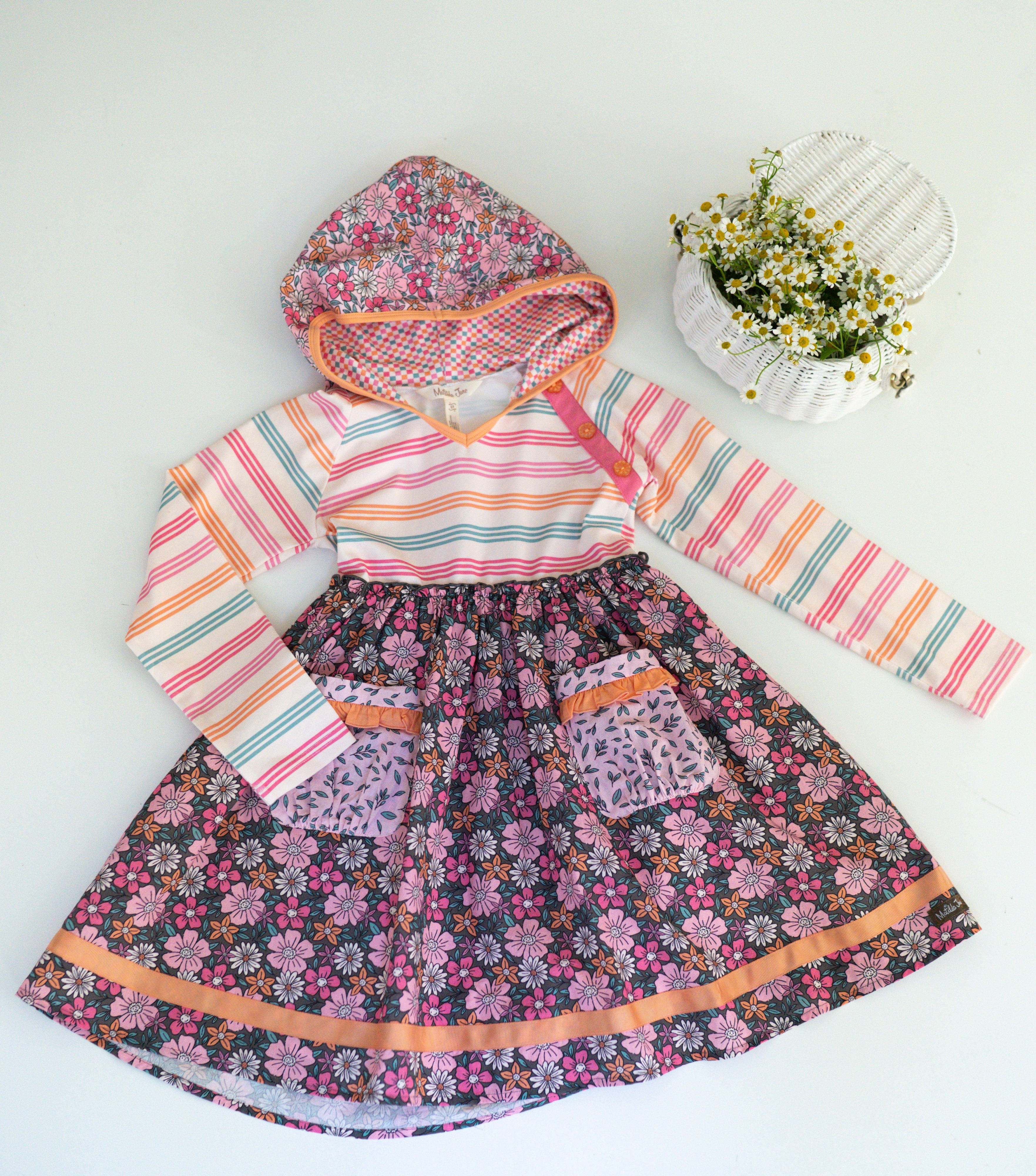 Twilight Blossom Hooded Dress