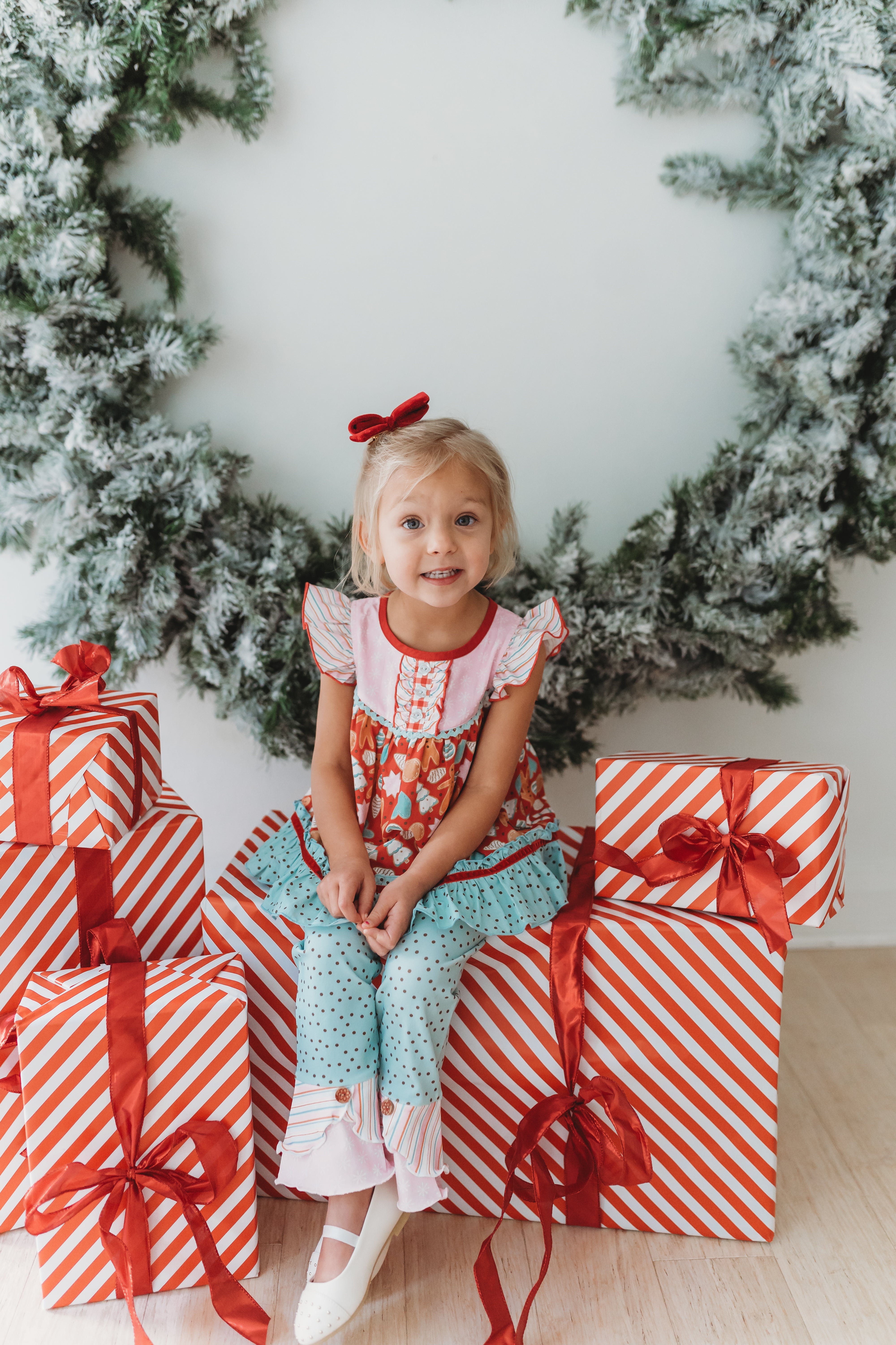 Peppermint Dot Parade Scrappy Leggings (Pre-Order)