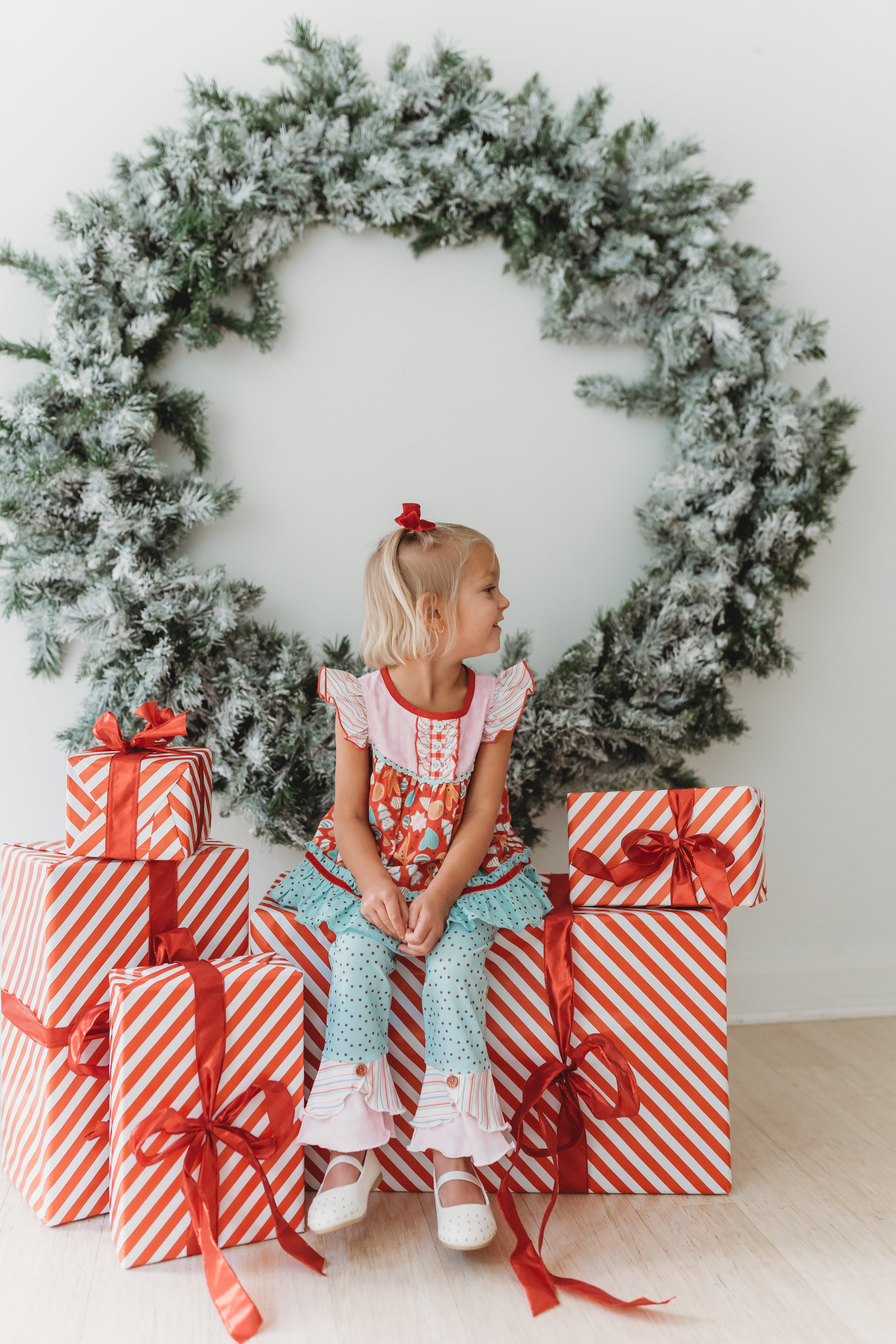 Peppermint Dot Parade Scrappy Leggings (Pre-Order)