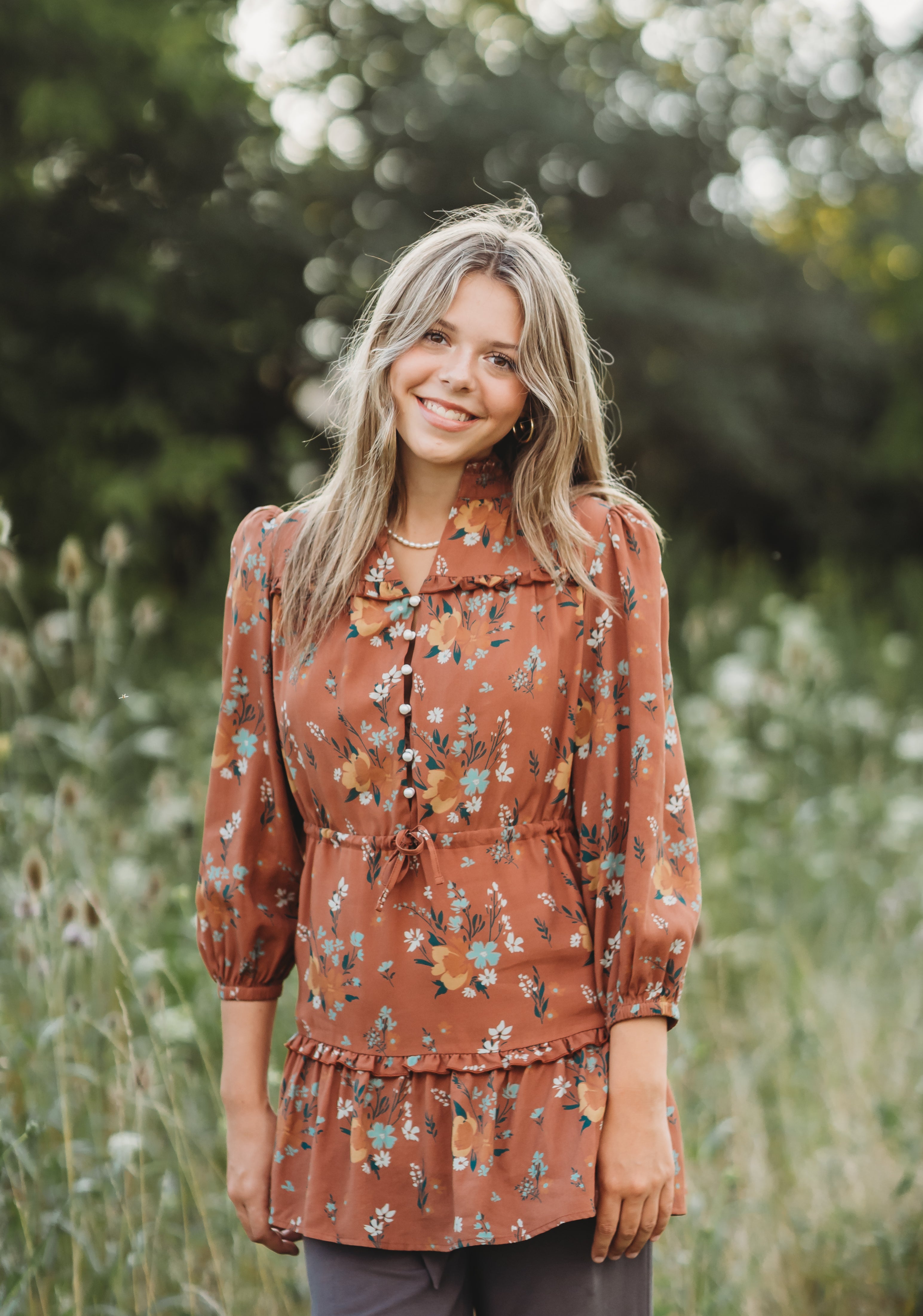 Women's Rosewood Charm Tunic (PRE-ORDER)